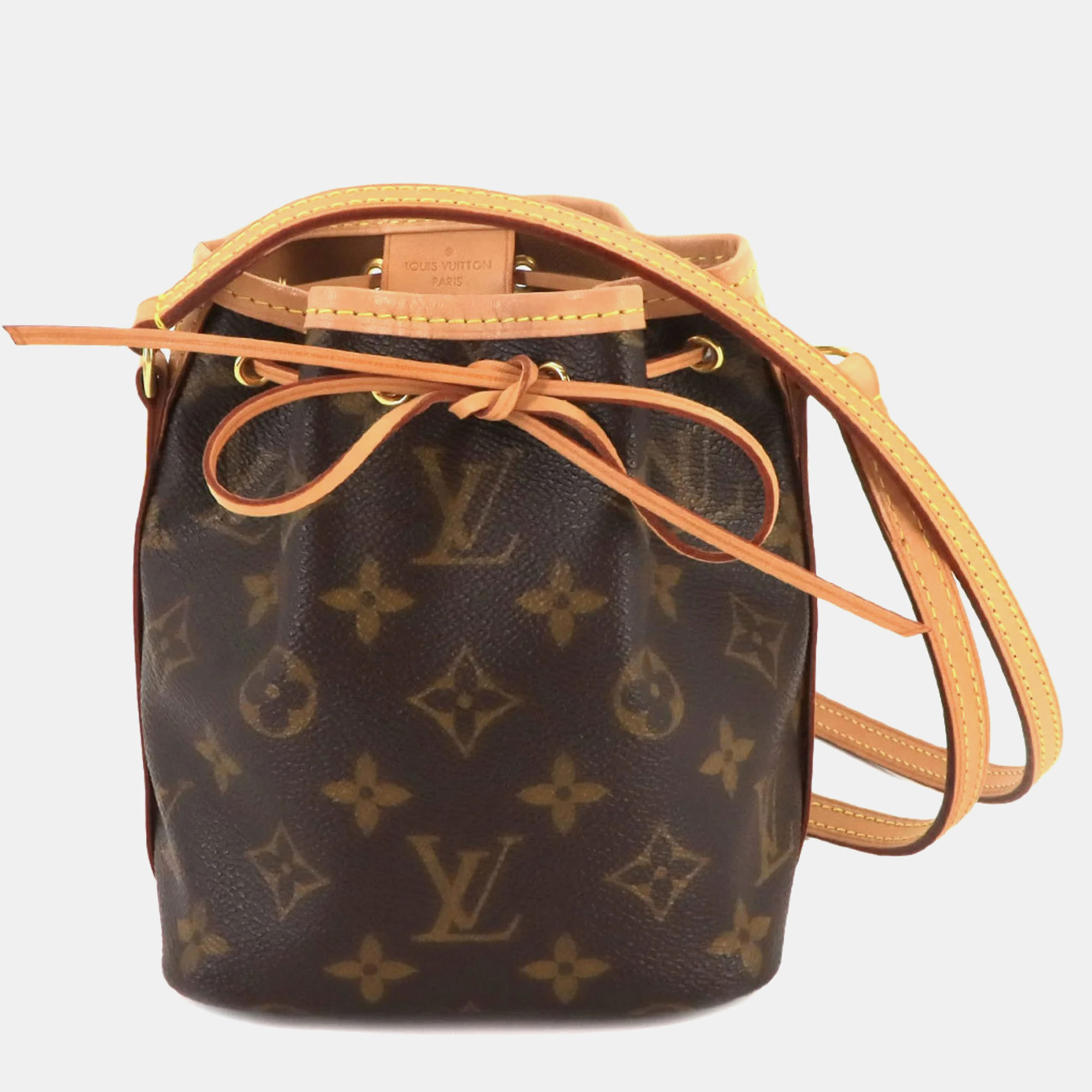 

Louis Vuitton Brown Canvas Nano Noe Shoulder Bag