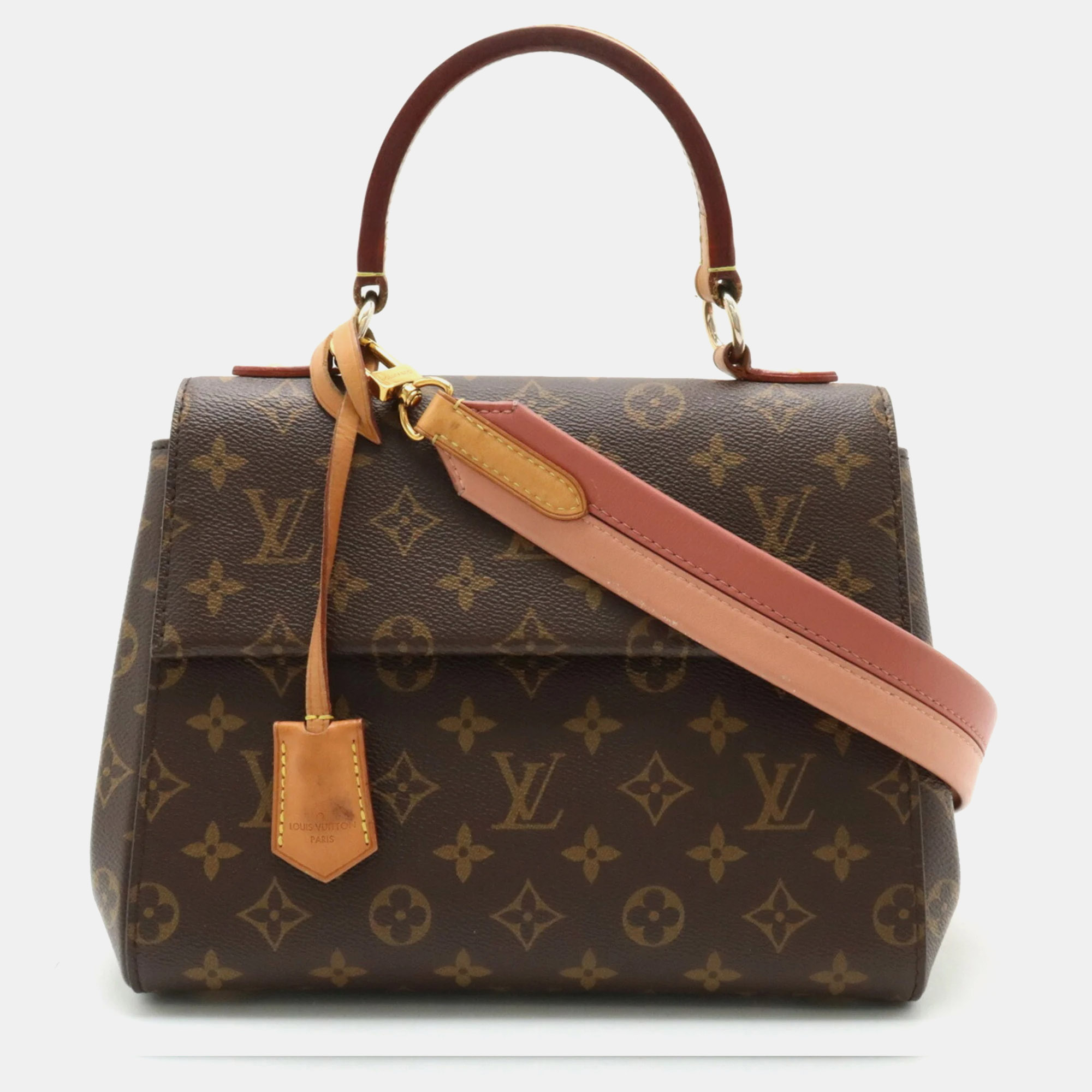 

Louis Vuitton Brown Coated Canvas BB Cluny Shoulder Bag