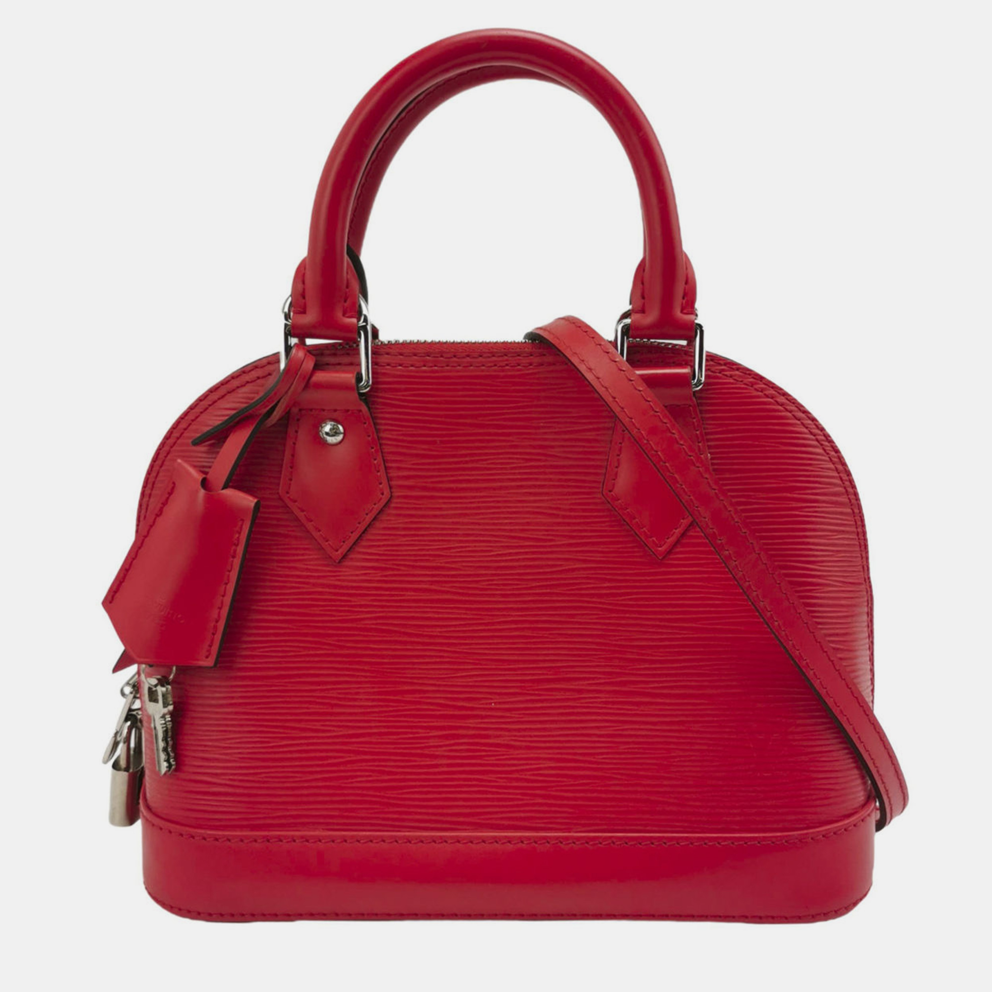 

Louis Vuittion Red Epi Leather Alma Bag