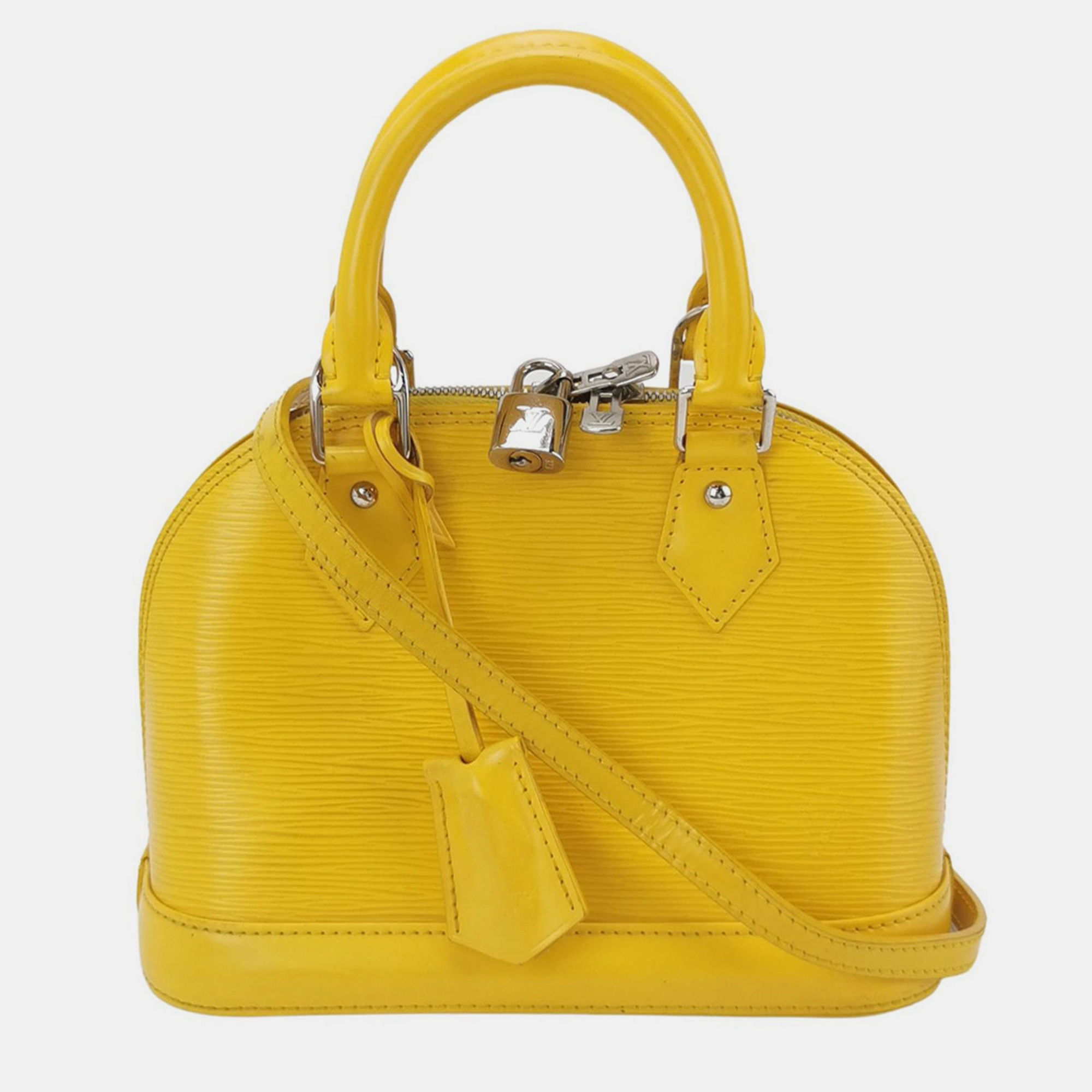 

Louis Vuittion Yellow Epi Leather Alma Bag