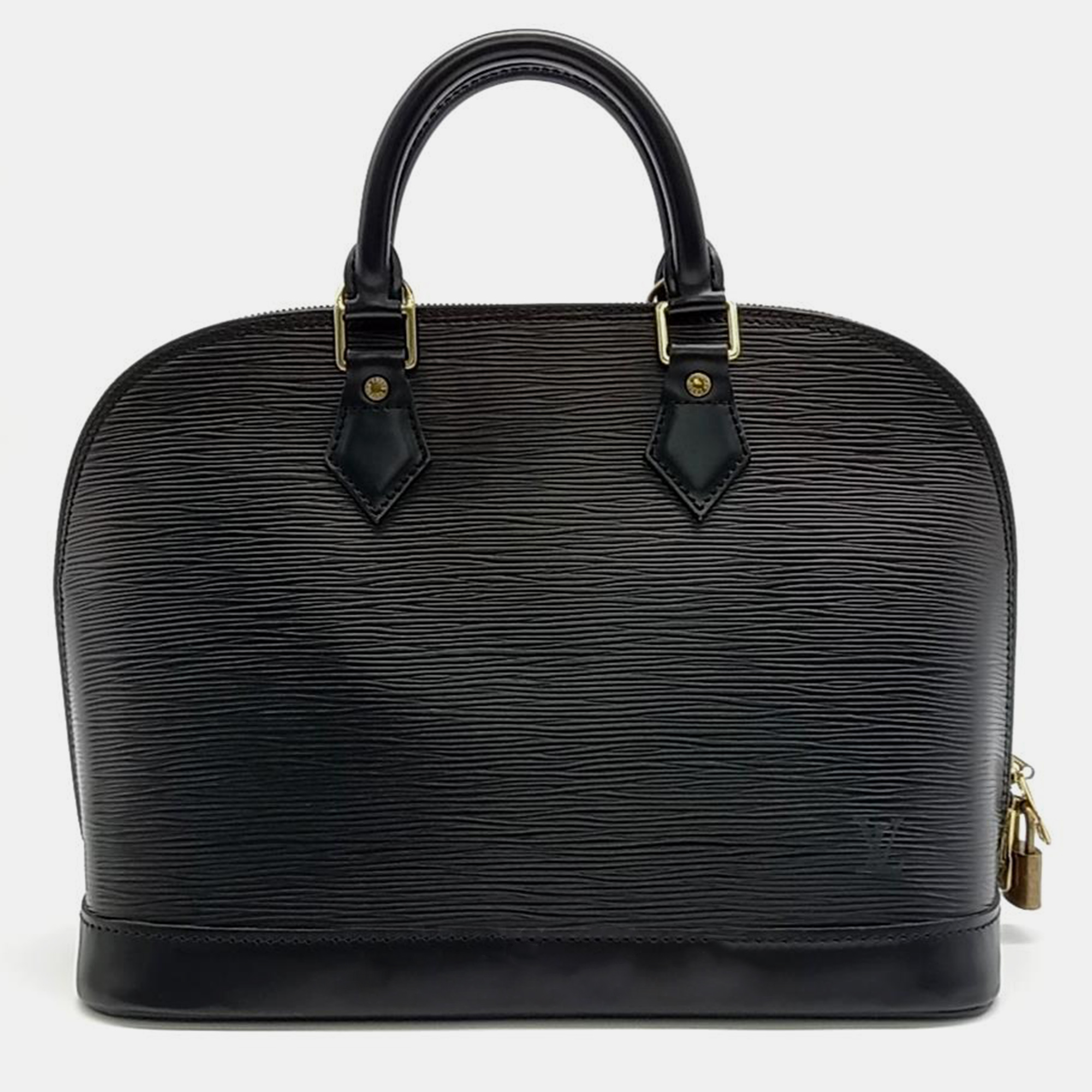 

Louis Vuitton Black Leather Epi Alma PM Handbag