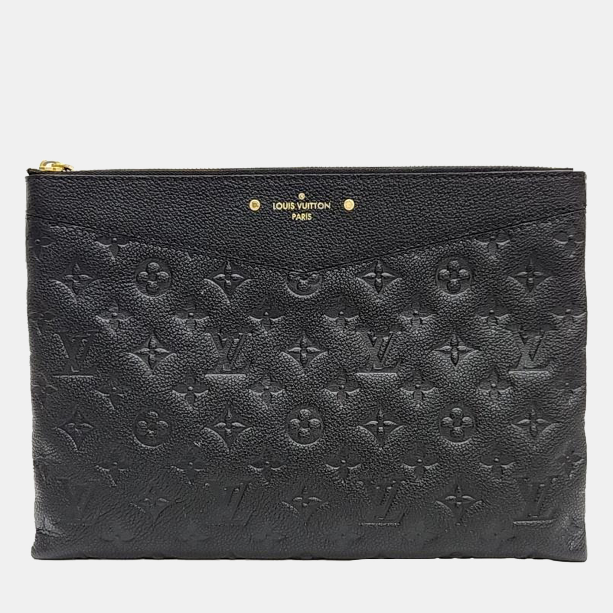

Louis Vuitton Empreinte Daily Clutch, Black
