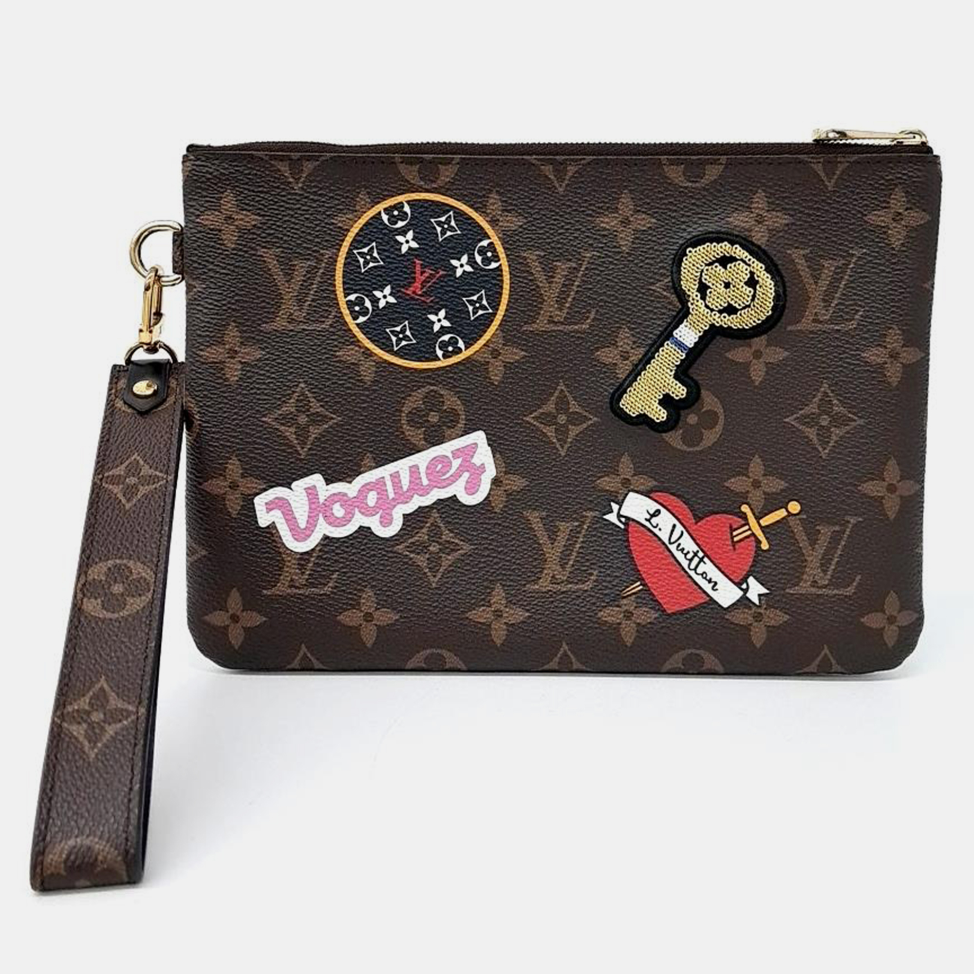 

Louis Vuitton Brown Monogram Canvas City Pouch