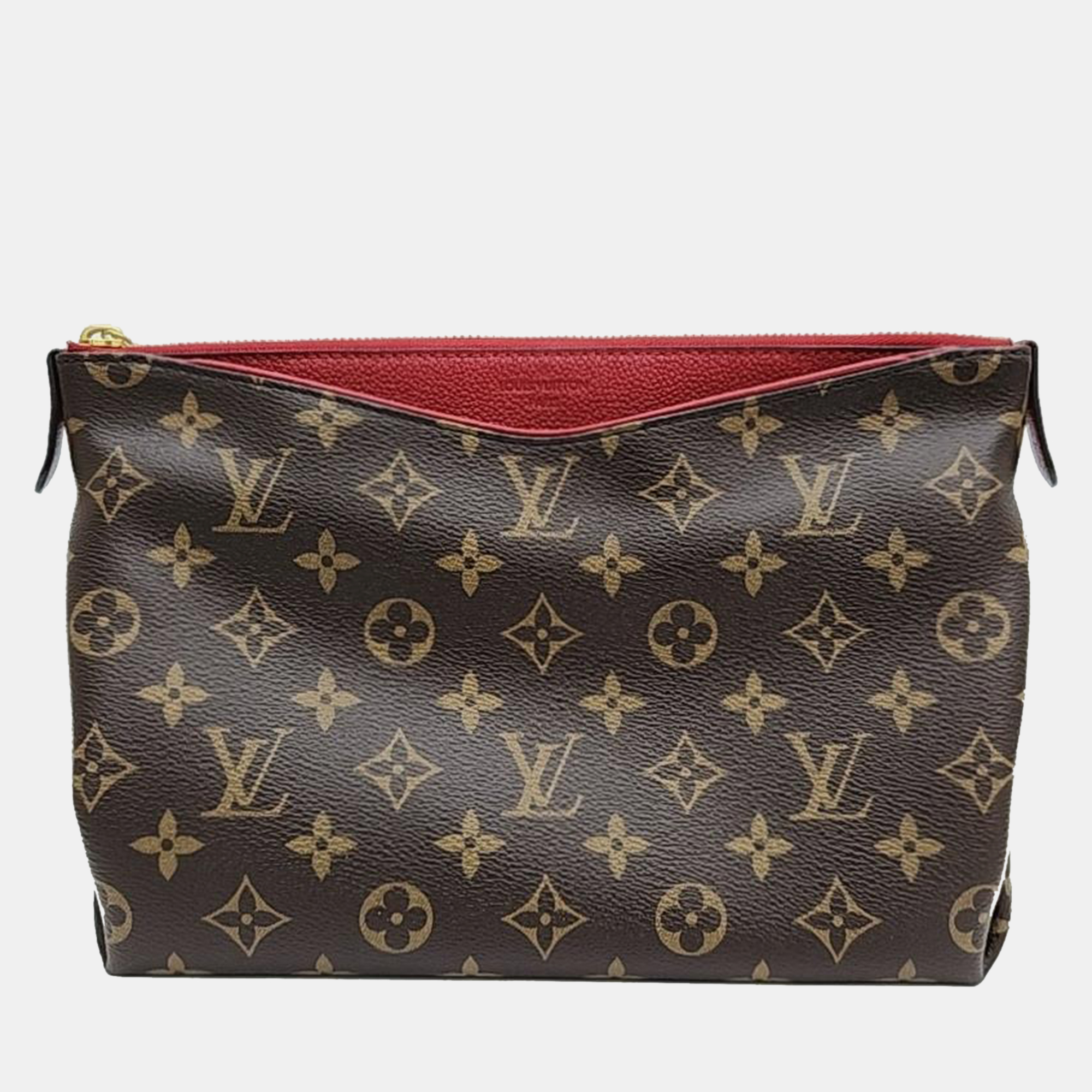 Pre-owned Louis Vuitton Monogram Palace Beauty Case In Brown