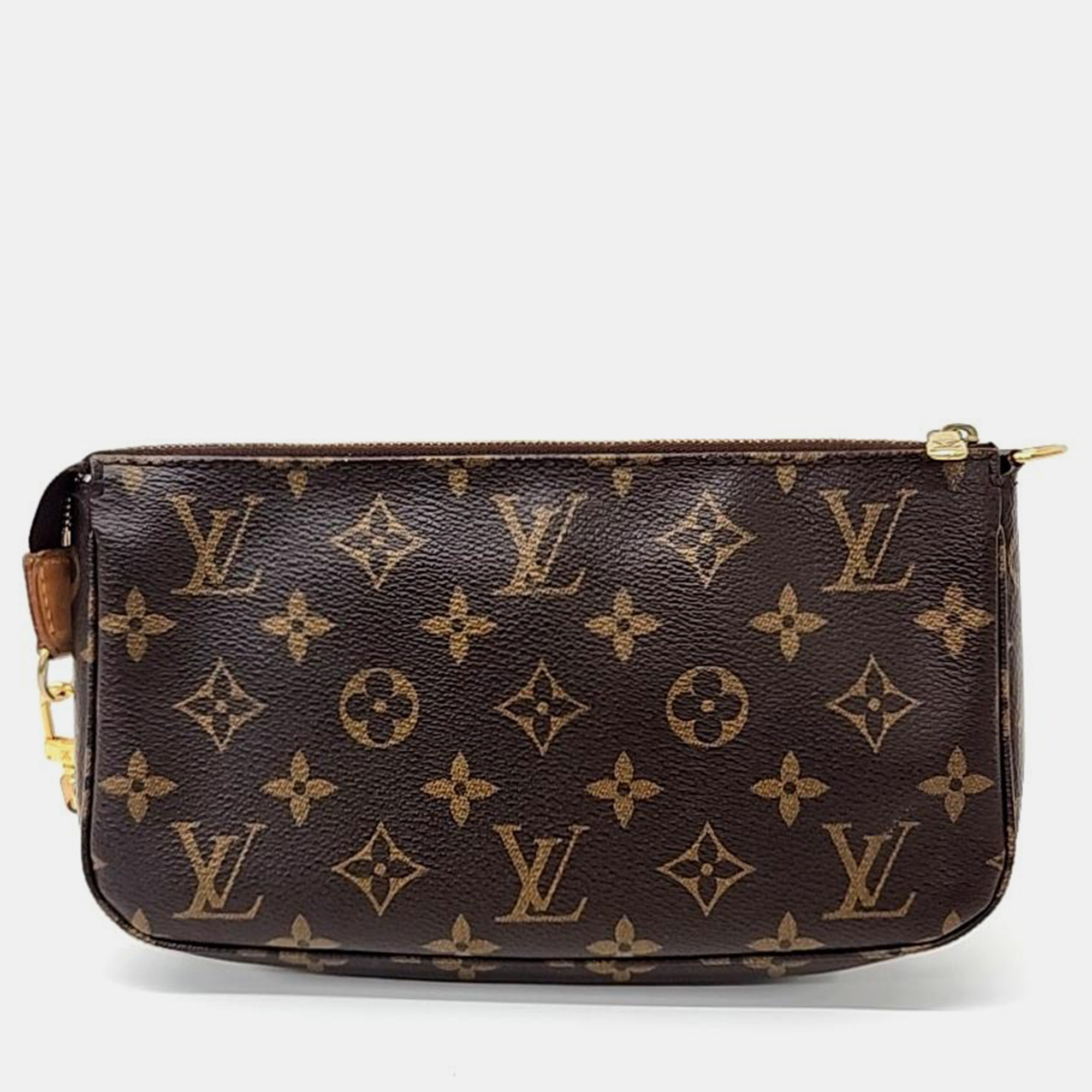 

Louis Vuitton Monogram Pochette Accessua NM Bag, Brown