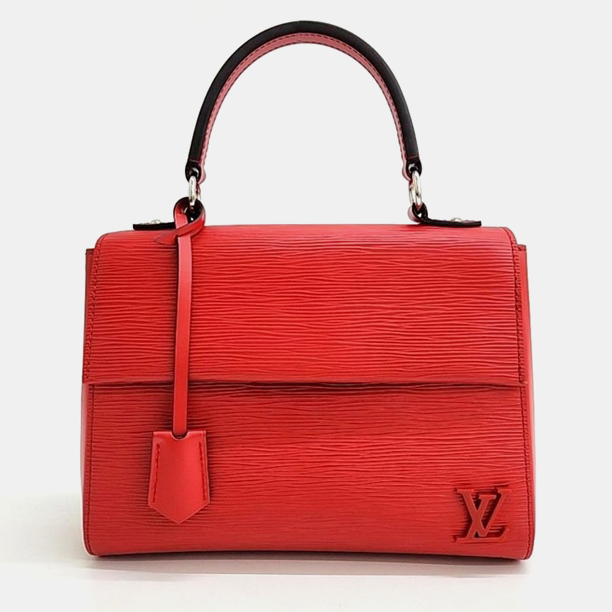 

Louis Vuitton Red Epi Leather Cluny BB Top Handle Bag