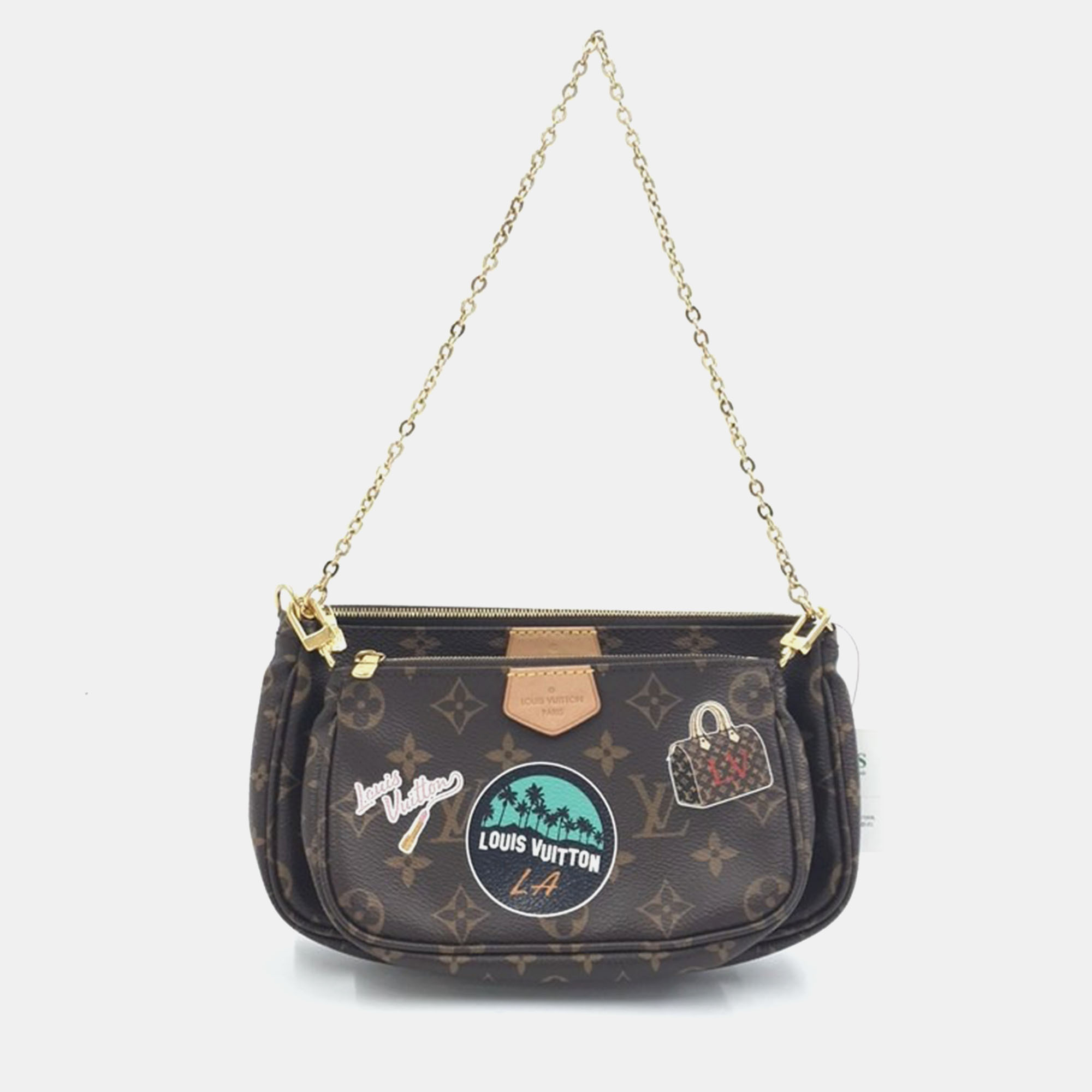 

Louis Vuitton World Tour Multi Pochette Accessua Bag, Brown