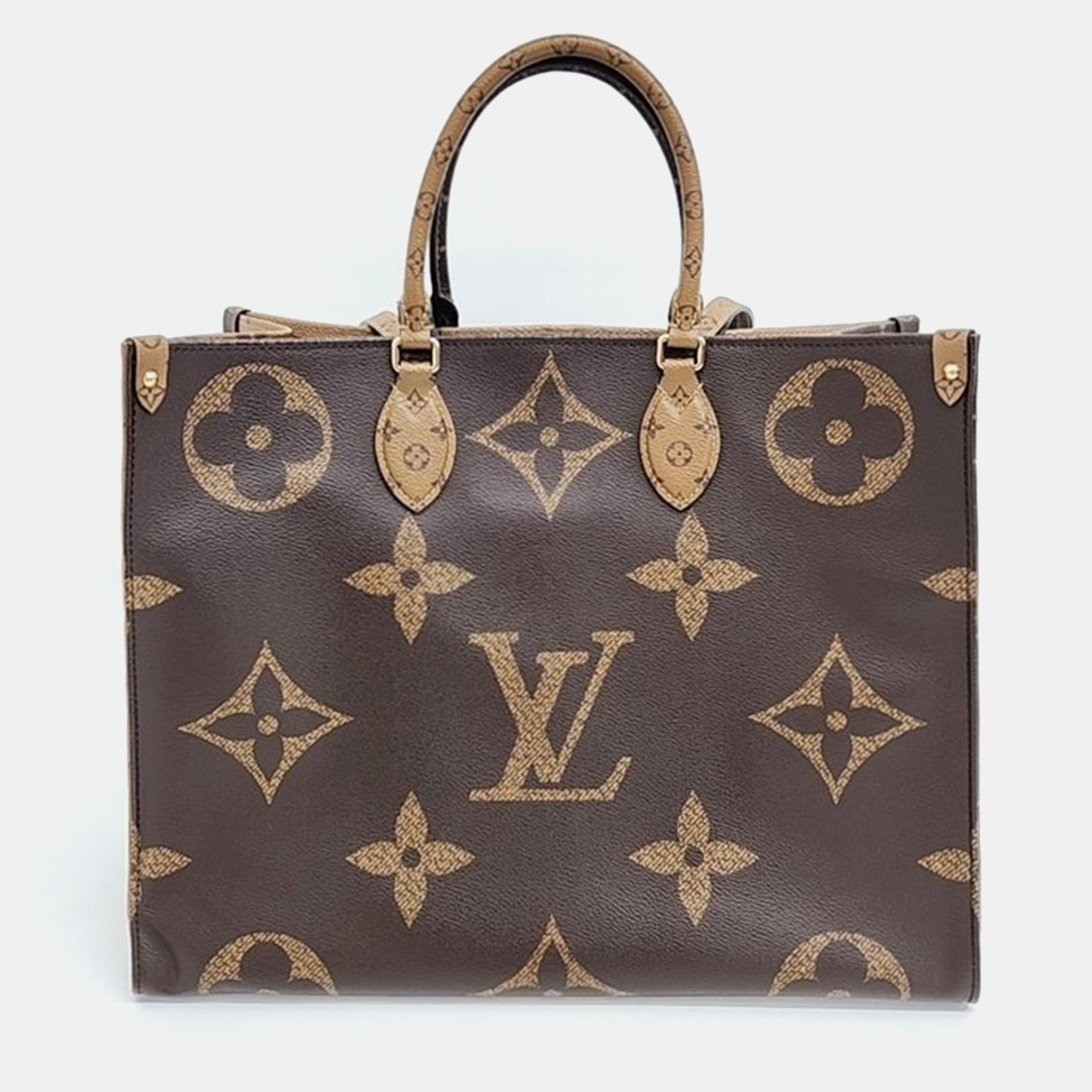 

Louis Vuitton Brown Canvas Monogram On the Go GM Shoulder Bag