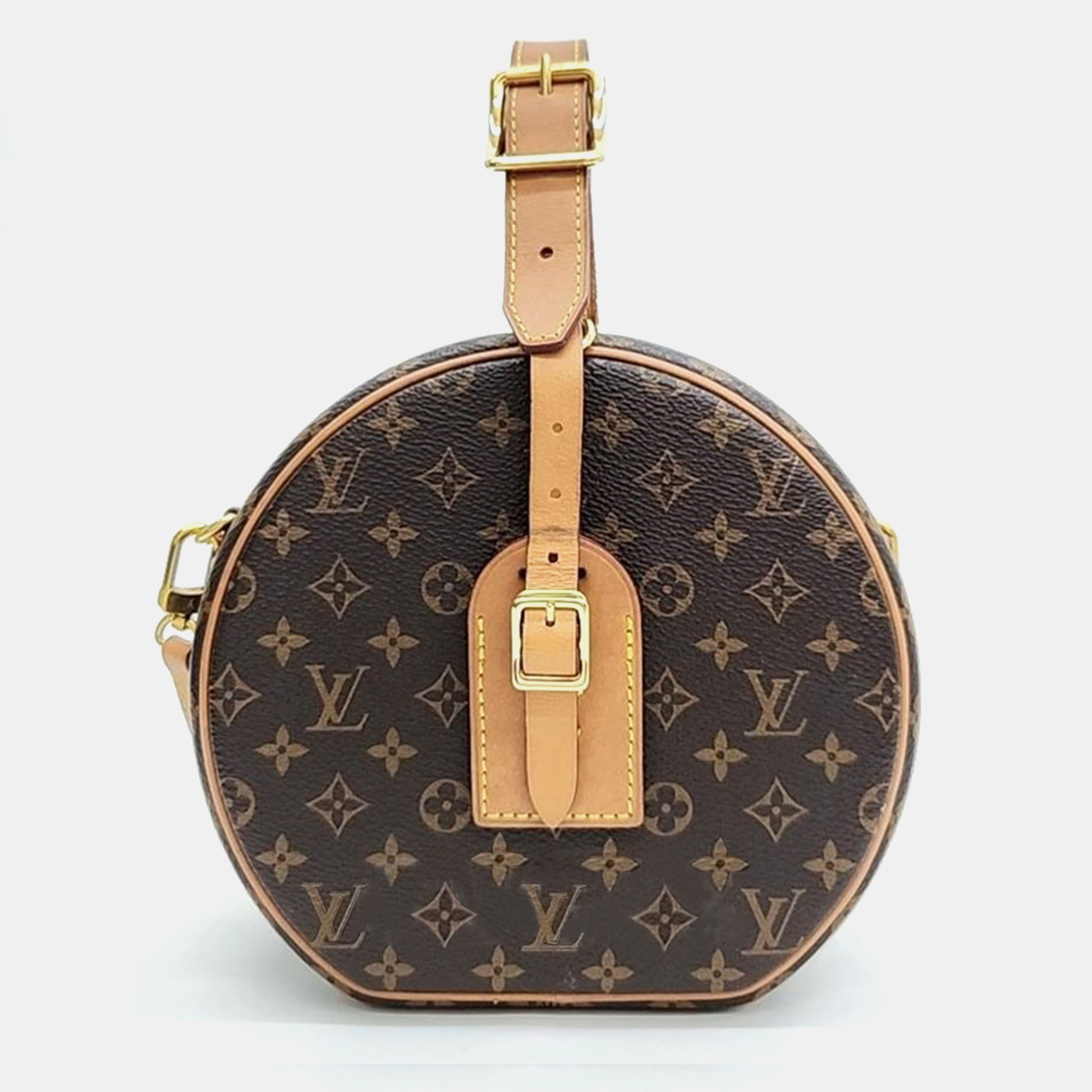 

Louis Vuitton Brown Canvas Petite Boite Chapeau Bag