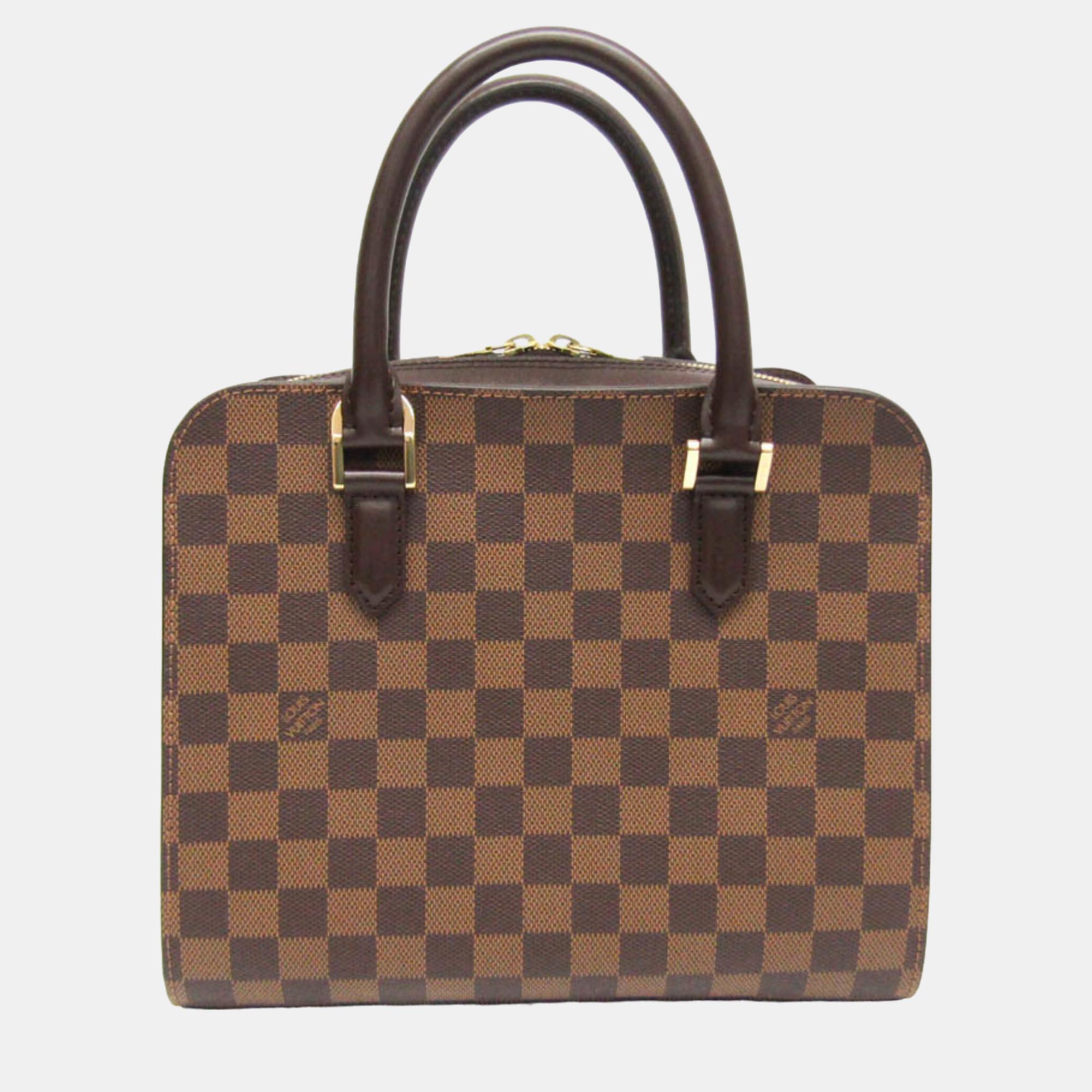 

Louis Vuitton Brown Damier Ebene Canvas Triana Satchel