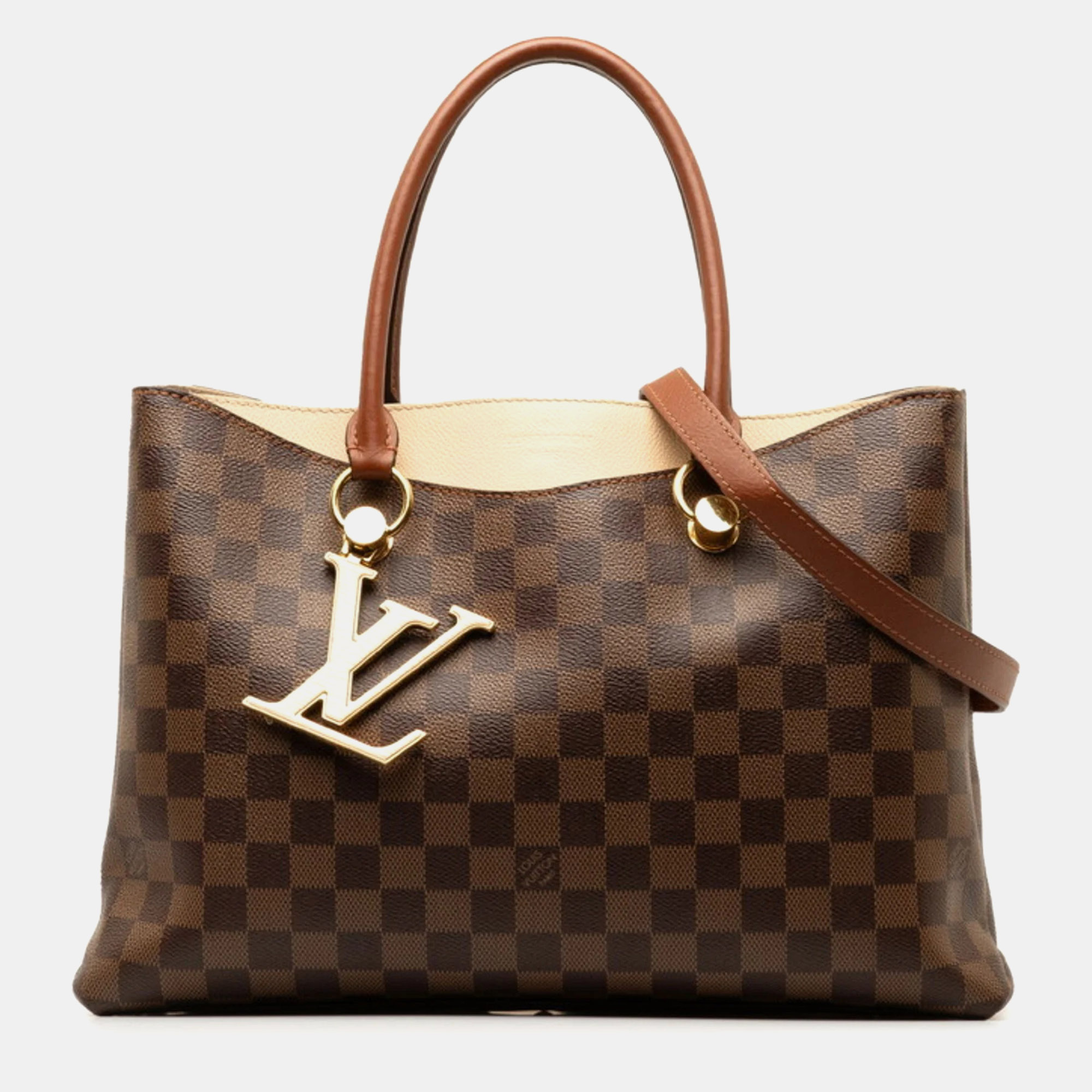 

Louis Vuitton Brown Damier Ebene LV Riverside Tote Bag