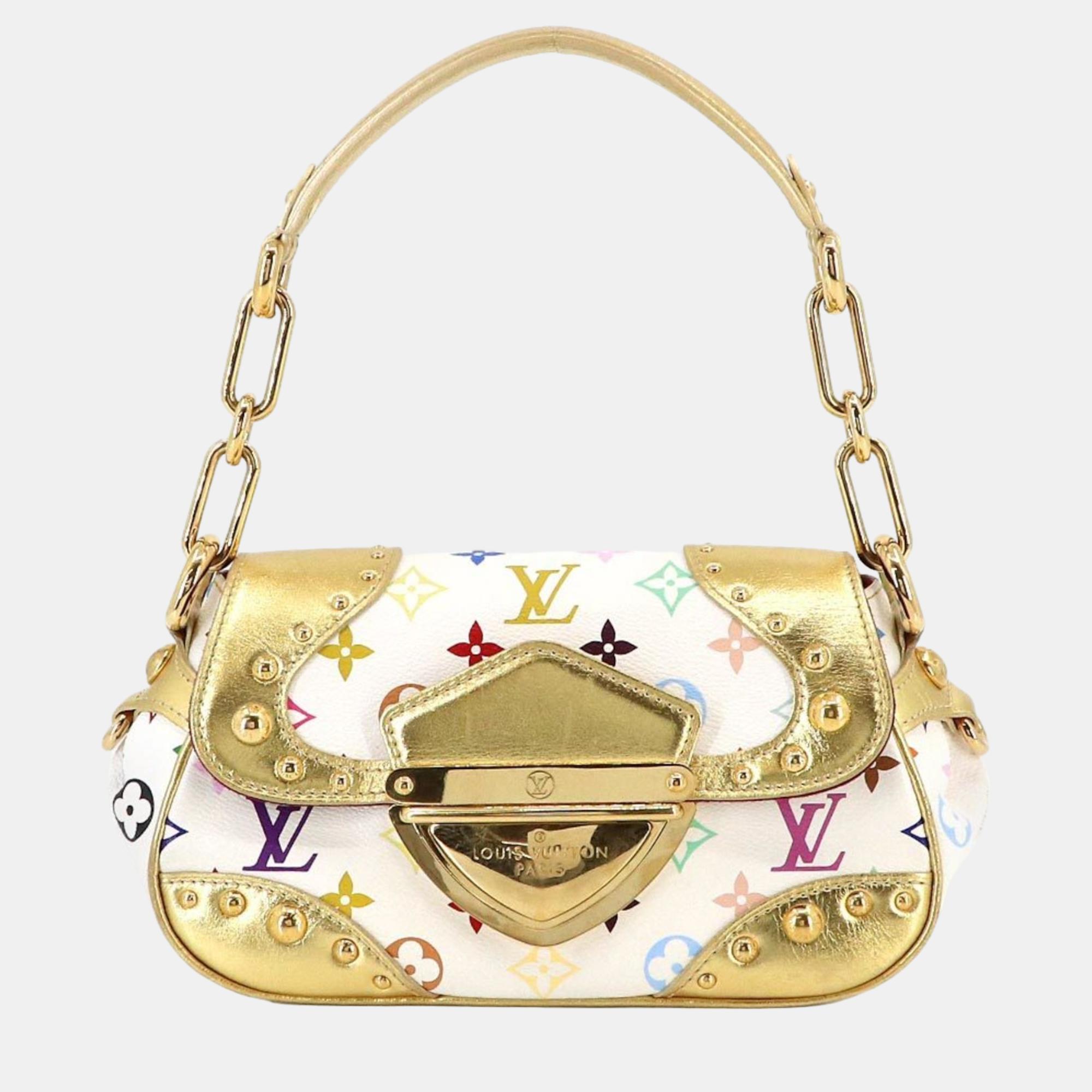 

Louis Vuitton Blanc/Gold Monogram Multicolor Canvas Marilyn Shoulder Bag