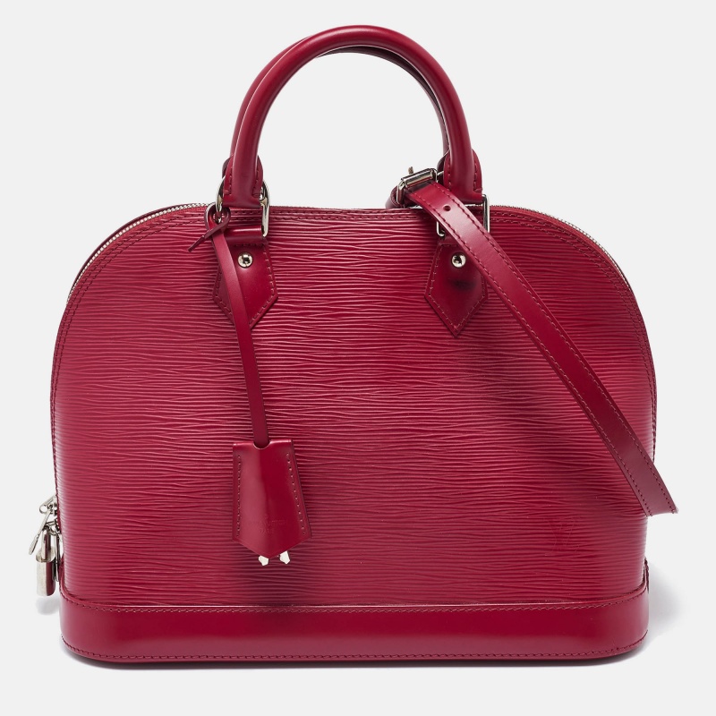 

Louis Vuitton Fuchsia Epi Leather Alma PM Bag, Red