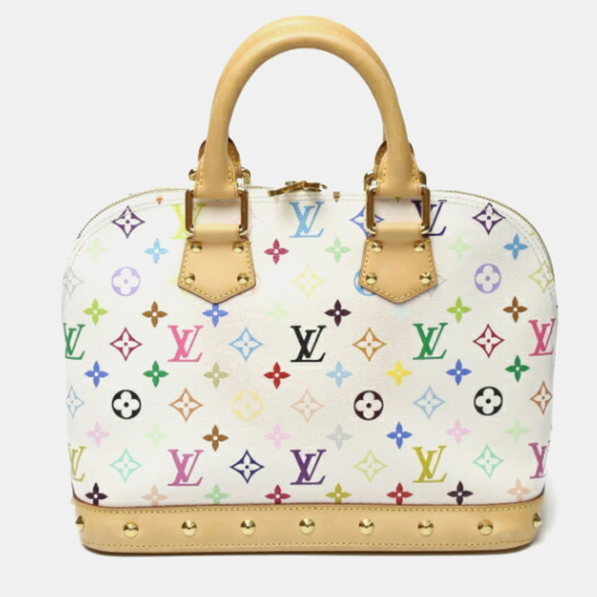 

Louis Vuitton Multicolor Monogram Canvas Alma PM Satchel, White