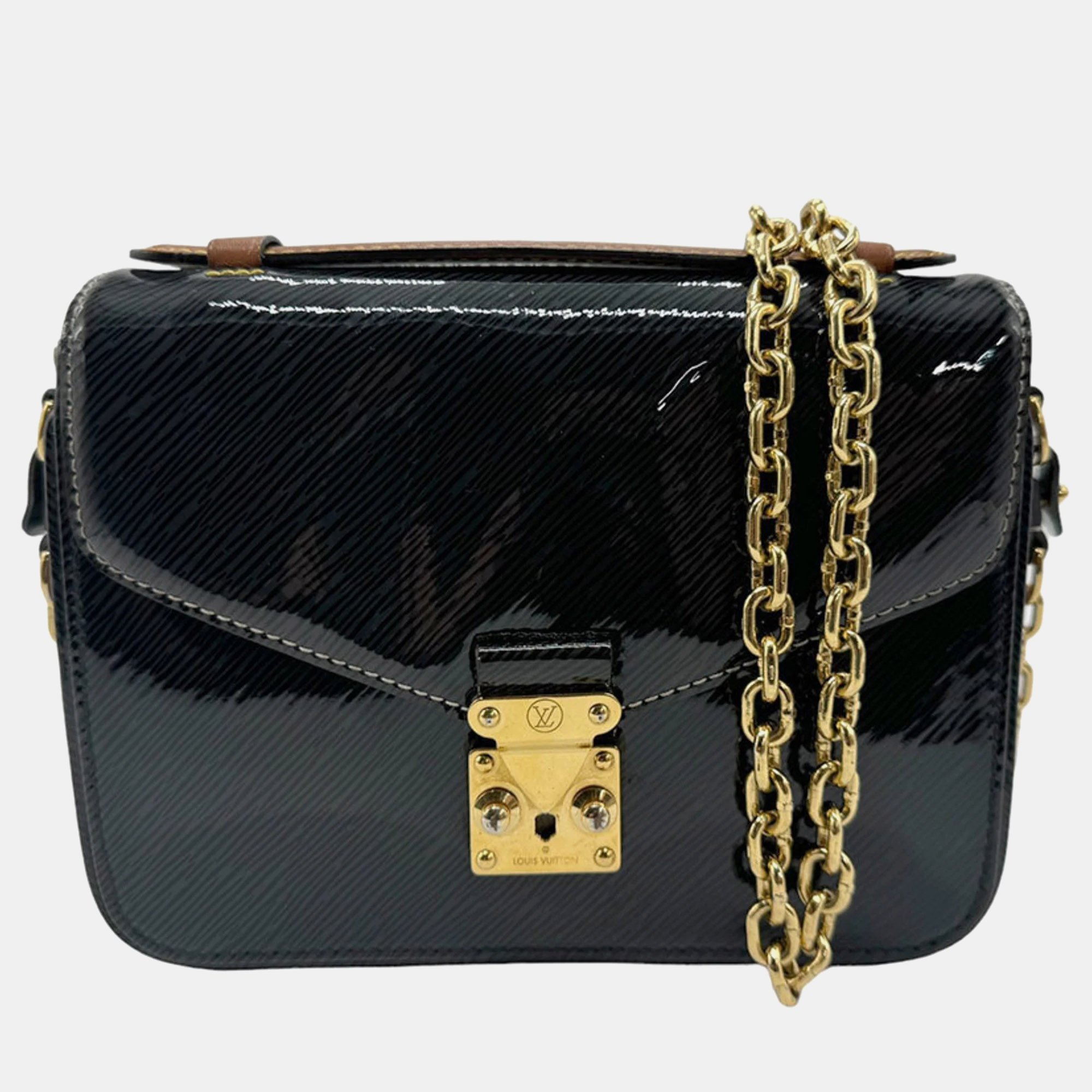 

Louis Vuitton Black Shiny Epi Leather Mini Pochette Metis Shoulder Bag