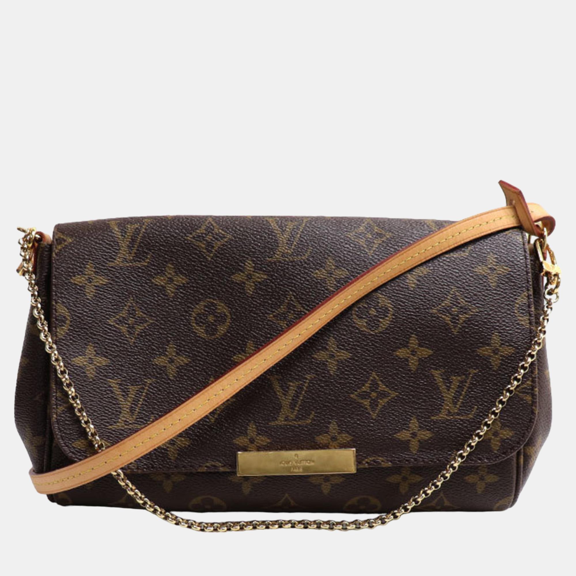 

Louis Vuitton Brown Canvas  Favorite MM Shoulder Bags