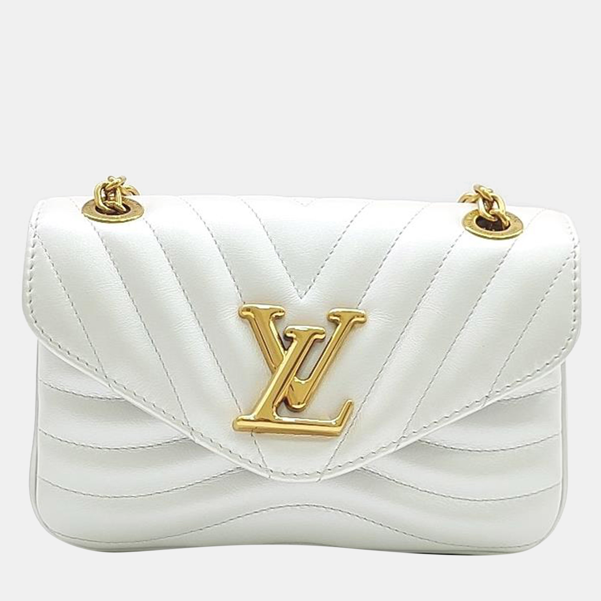 

Louis Vuitton New Wave Chain Shoulder Bag PM, White