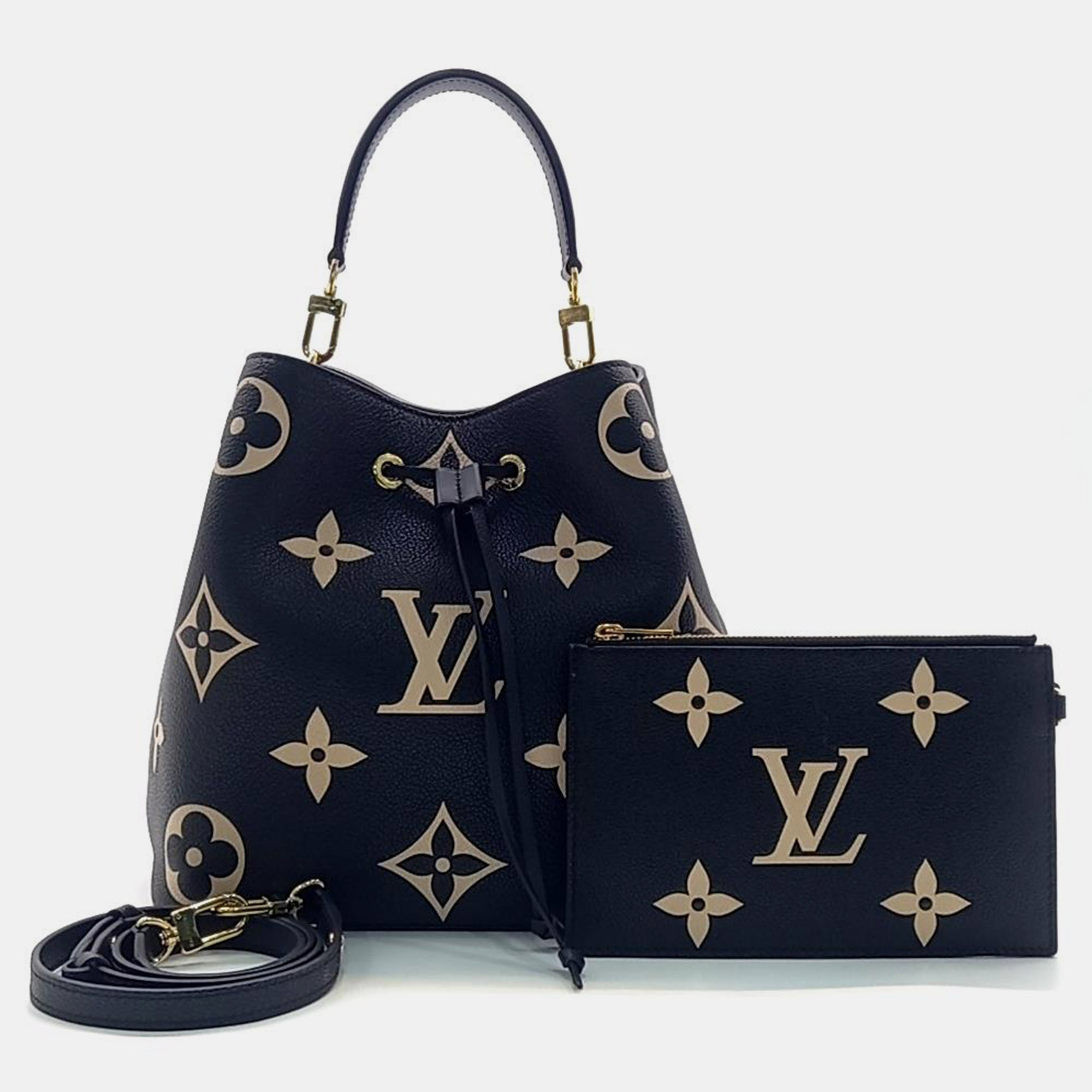 

Louis Vuitton Empreinte Neonoe MM Bag, Black