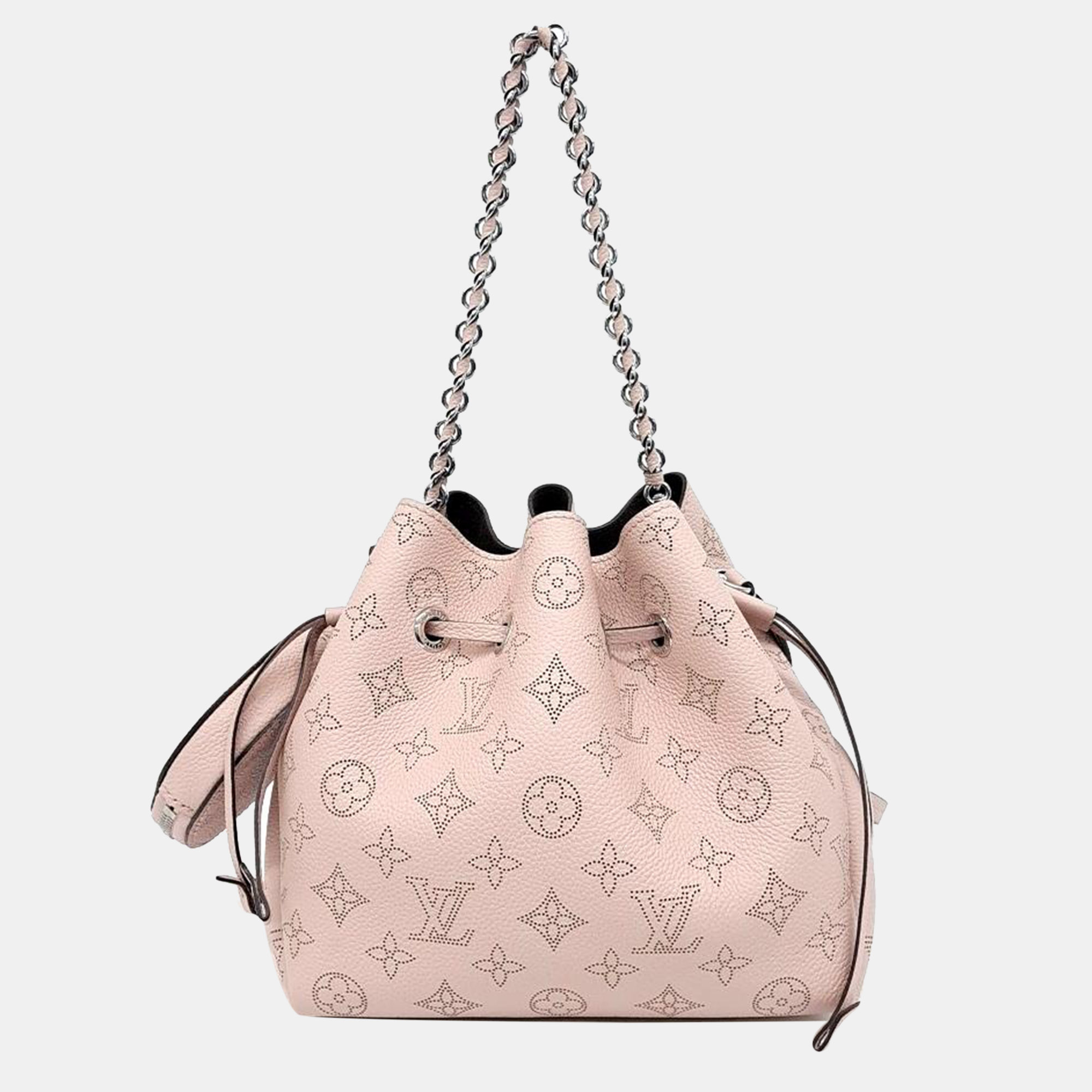 Pre-owned Louis Vuitton Mahina Bella Bag In Pink