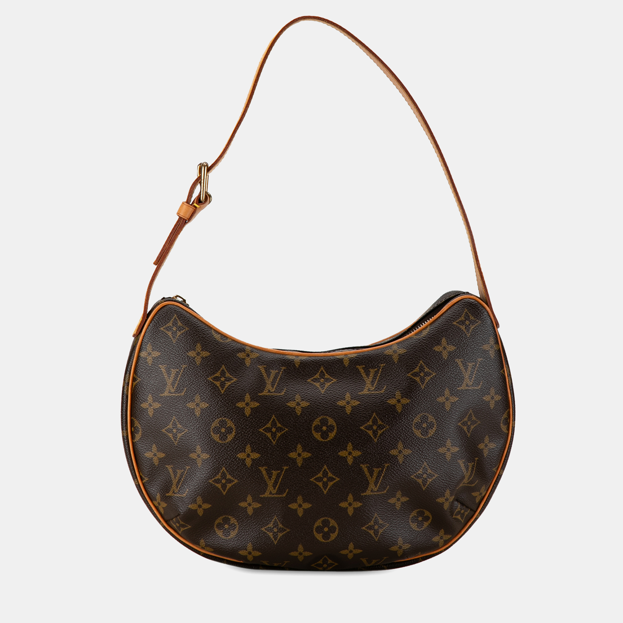 Pre-owned Louis Vuitton Monogram Croissant Mm Bag In Brown