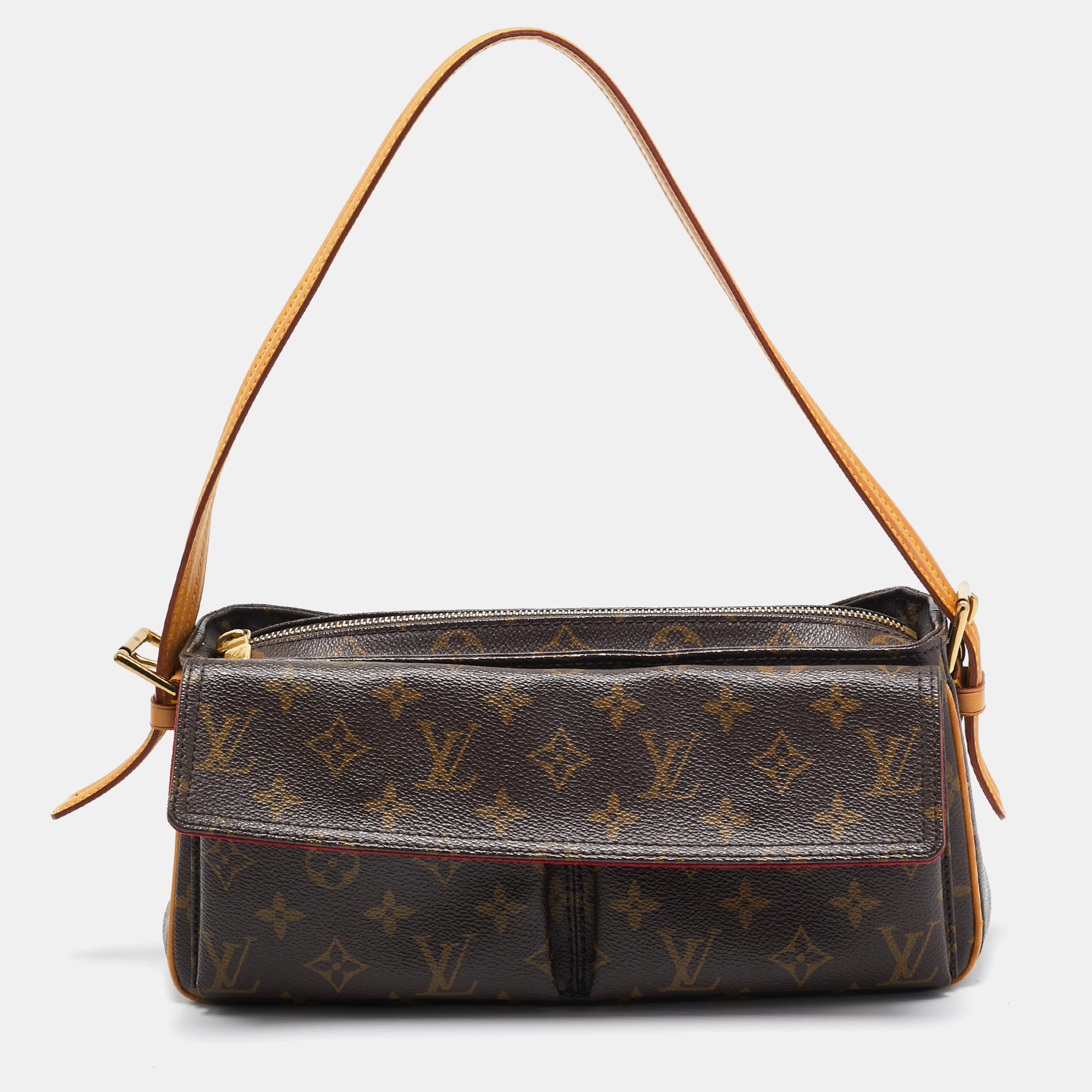 

Louis Vuitton Monogram Canvas and Leather Viva Cite MM Bag, Brown