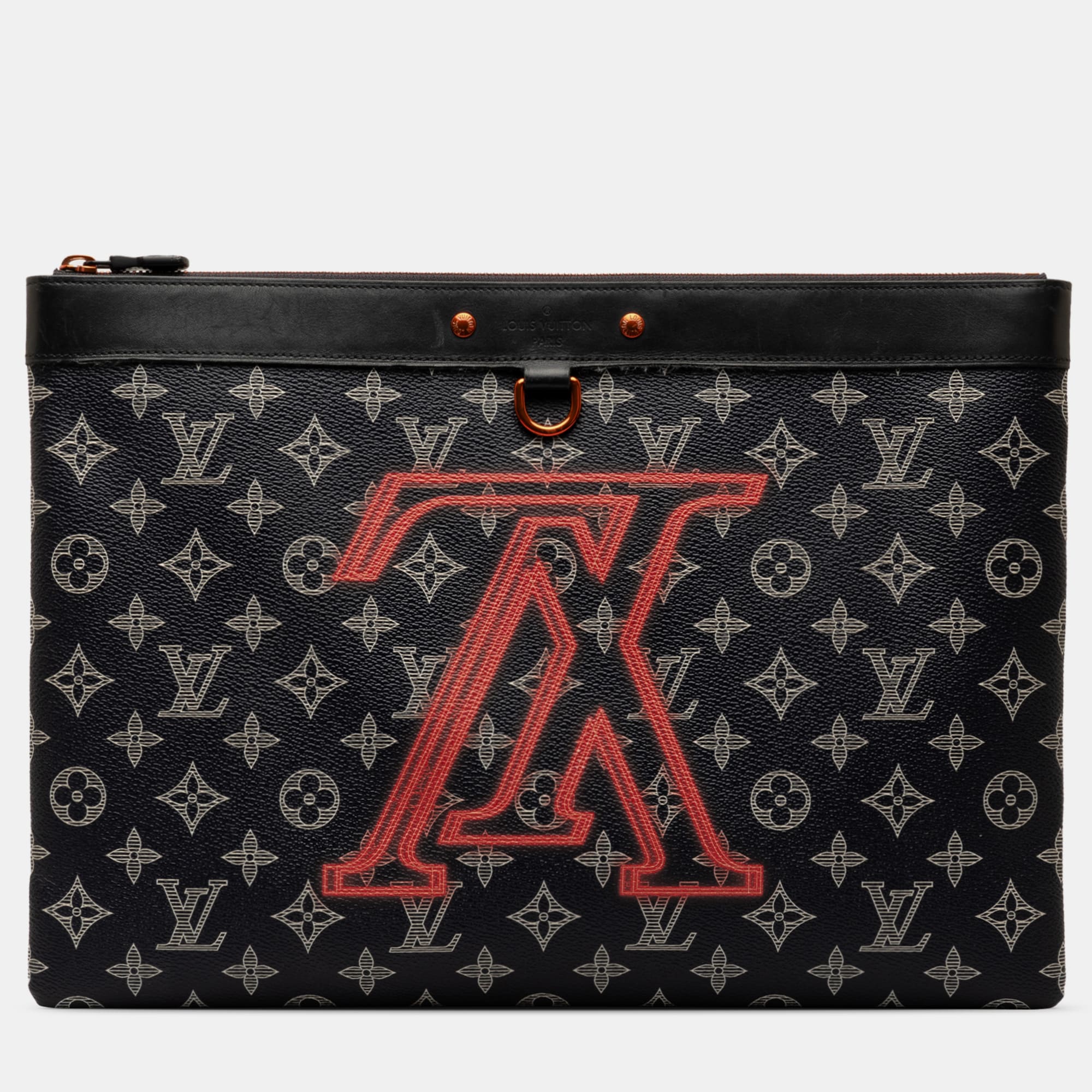 

Louis Vuitton Monogram Ink Upside Down Apollo Pochette, Black