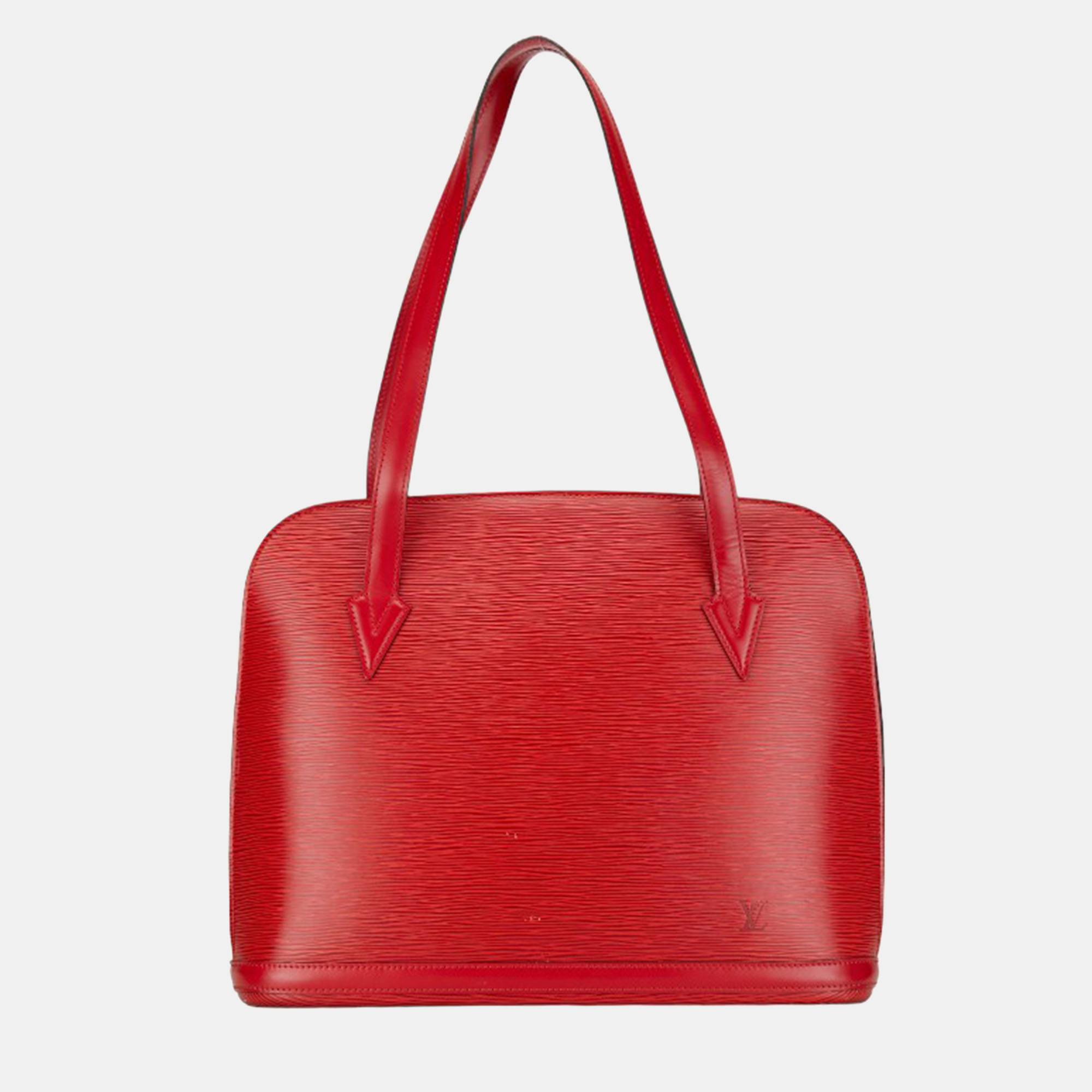 

Louis Vuitton Red Leather Lussac Shoulder Bag