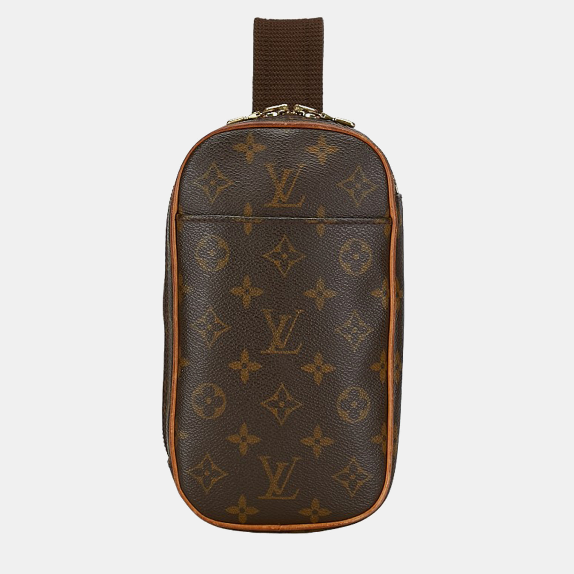 

Louis Vuitton Brown Monogram Canvas Pochette Gange Shoulder Bag