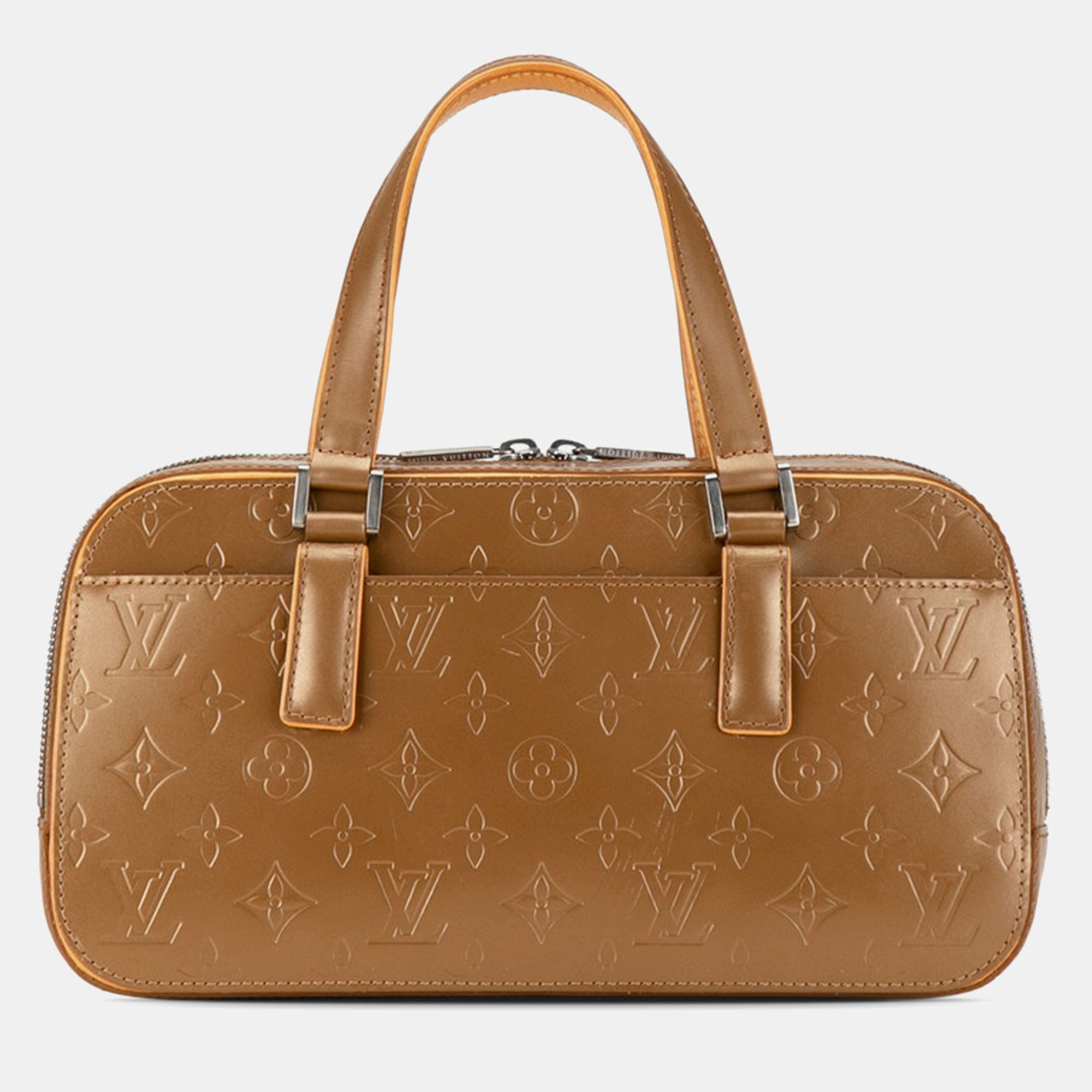 

Louis Vuitton Gold Leather Top Handle Bag