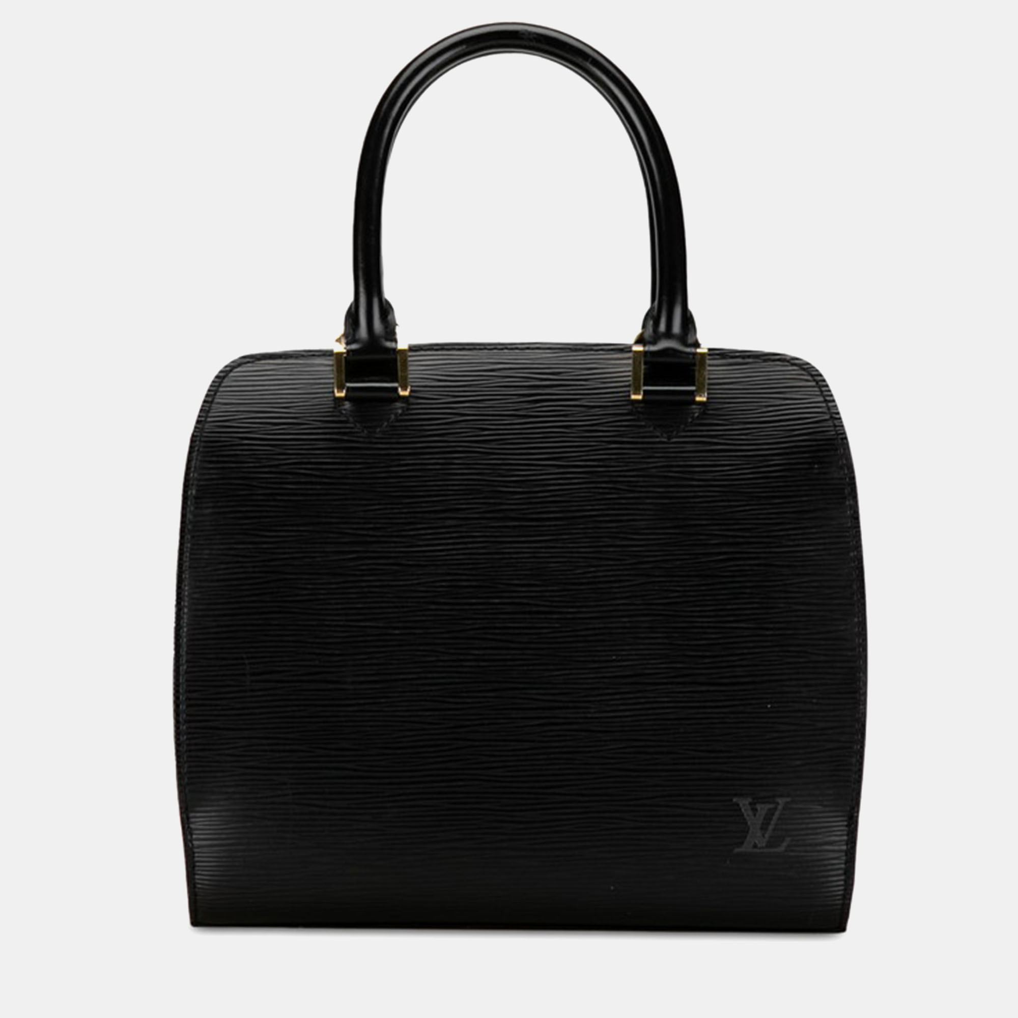 

Louis Vuitton Black Epi Leather Pont Neuf Satchel