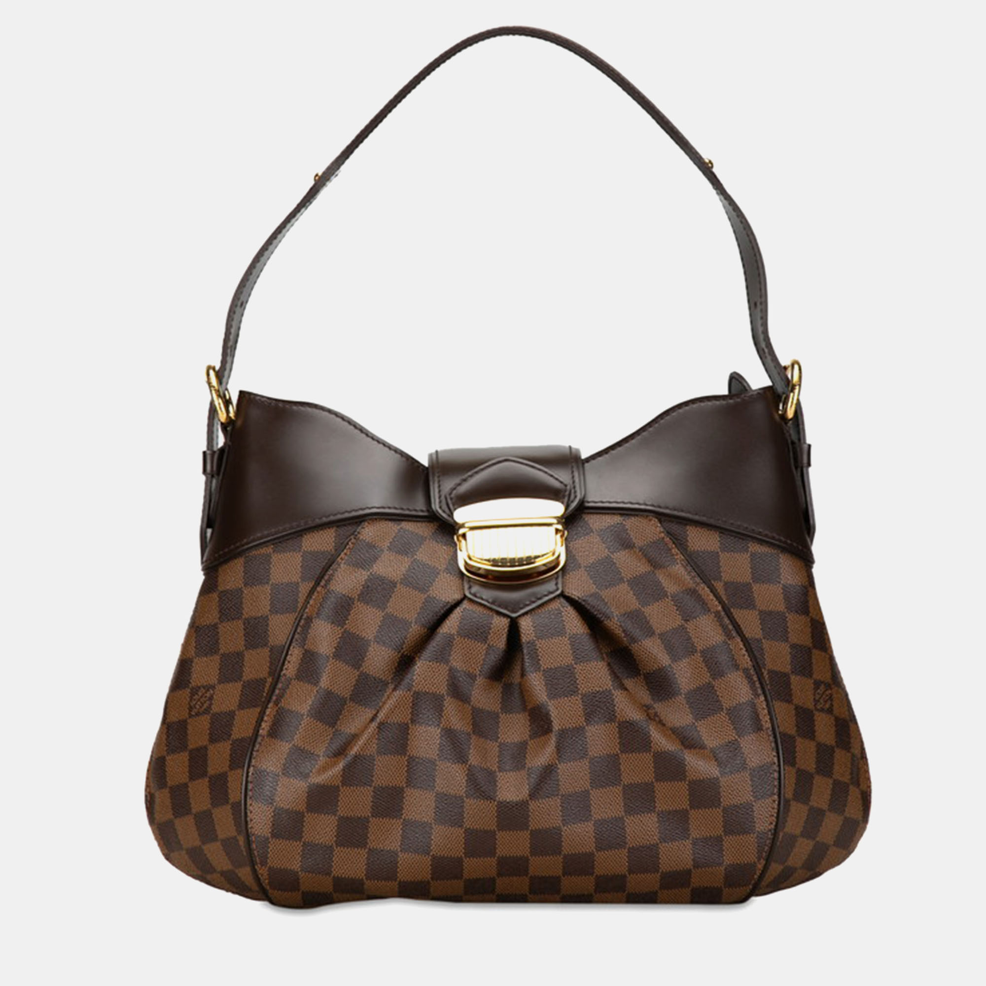 

Louis Vuitton Brown Damier Ebene Canvas Sistina MM Hobo Bag