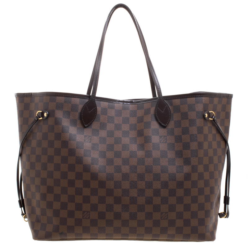 Louis Vuitton Damier Ebene Canvas Neverfull GM Bag
