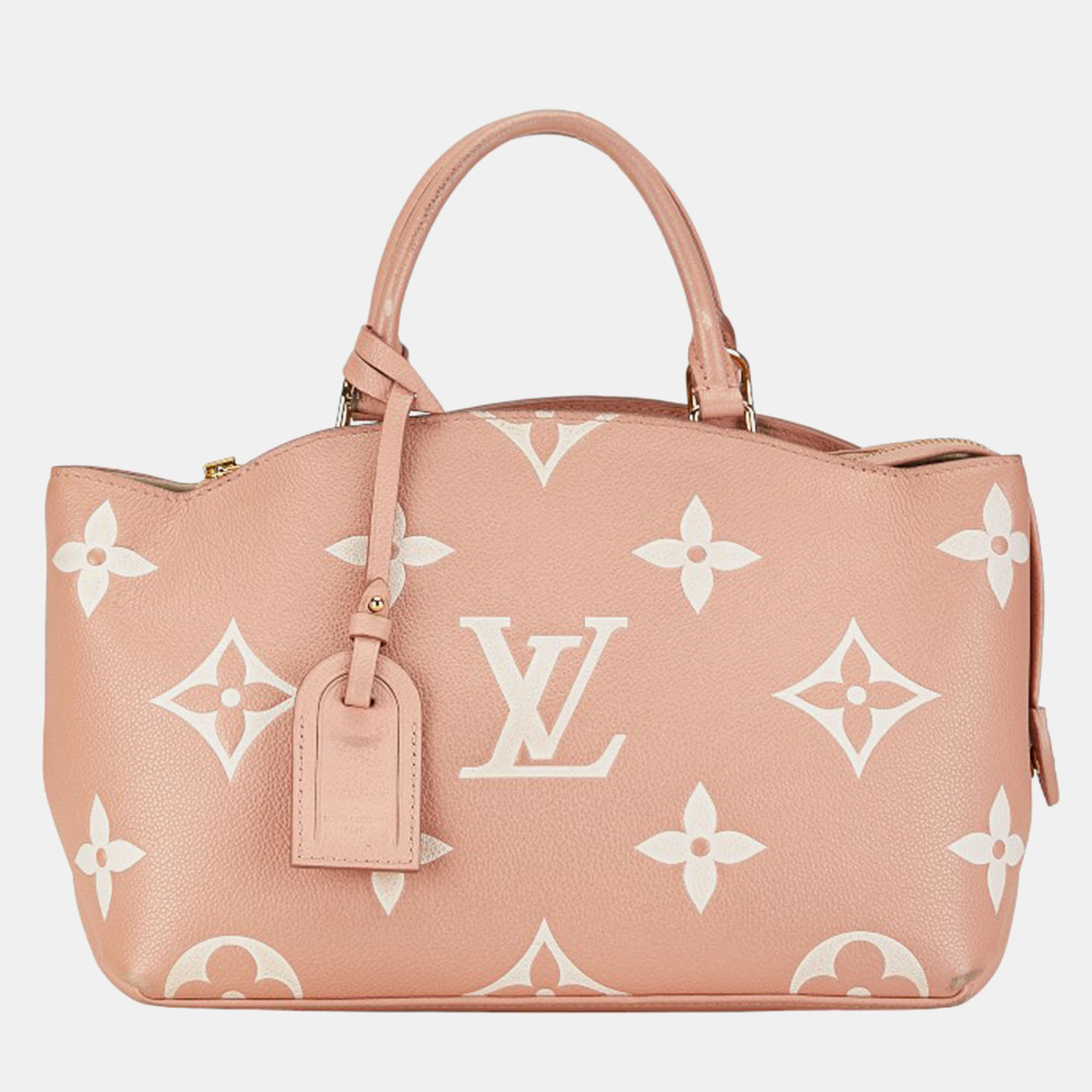 Pre-owned Louis Vuitton Pink Leather Petit Palais Pm Satchel Bag