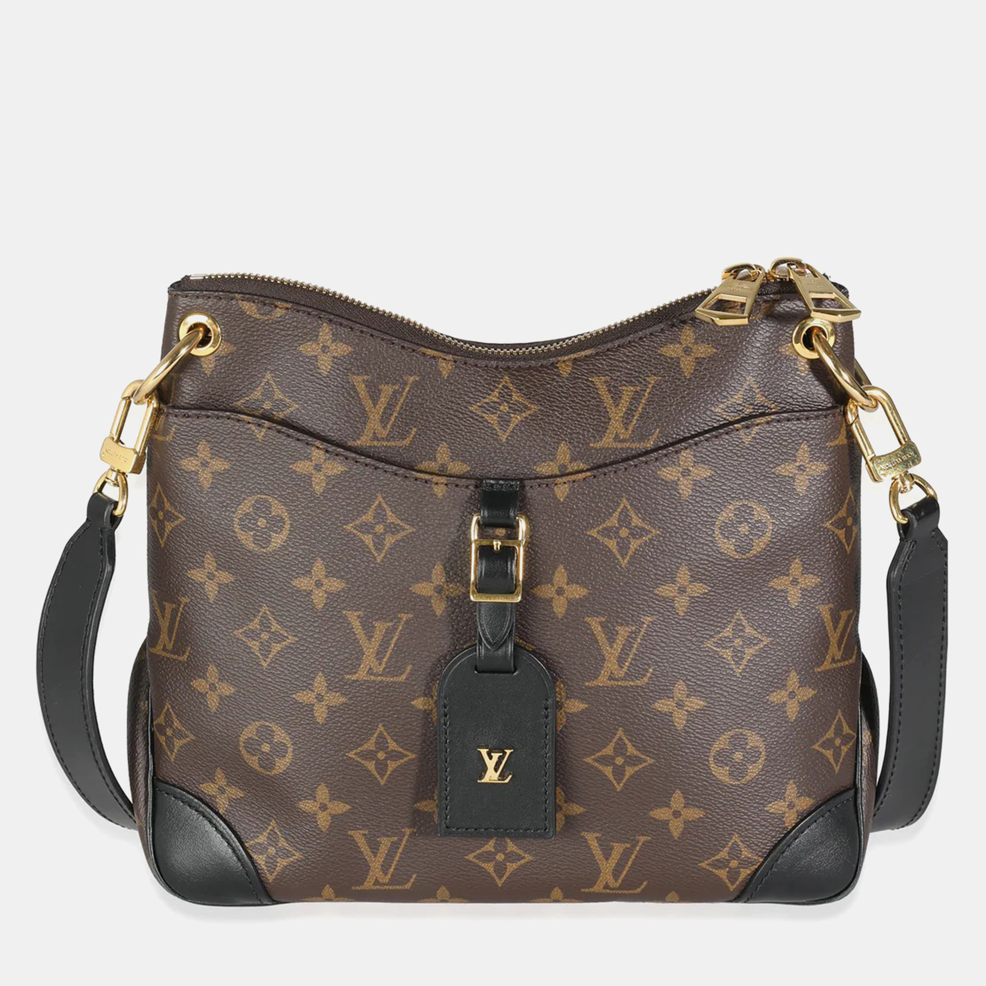 

Louis Vuitton Black Monogram Canvas Odeon PM Shoulder Bag, Brown