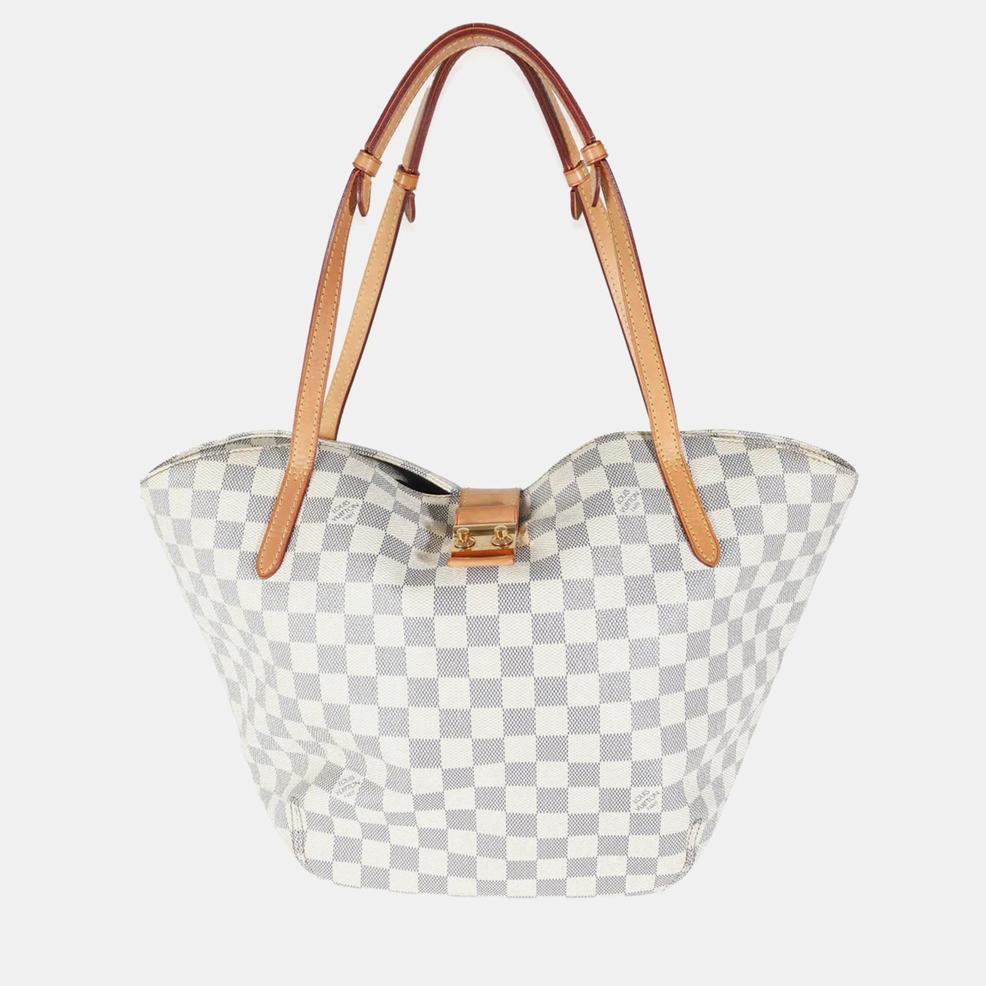 

Louis Vuitton White Damier Azur Canvas Salina PM Shoulder Bag, Grey