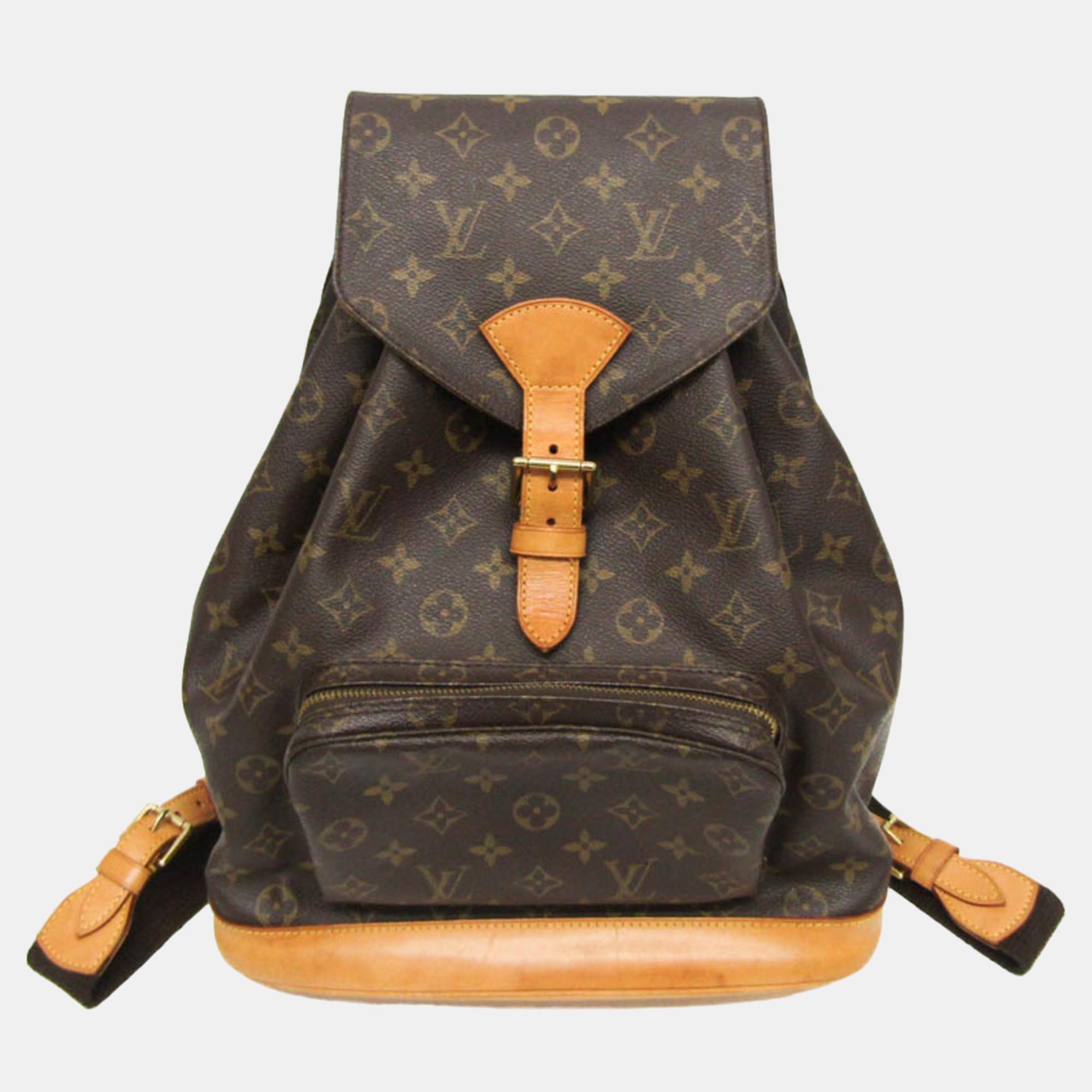 

Louis Vuitton Brown Canvas GM Montsouris Backpacks