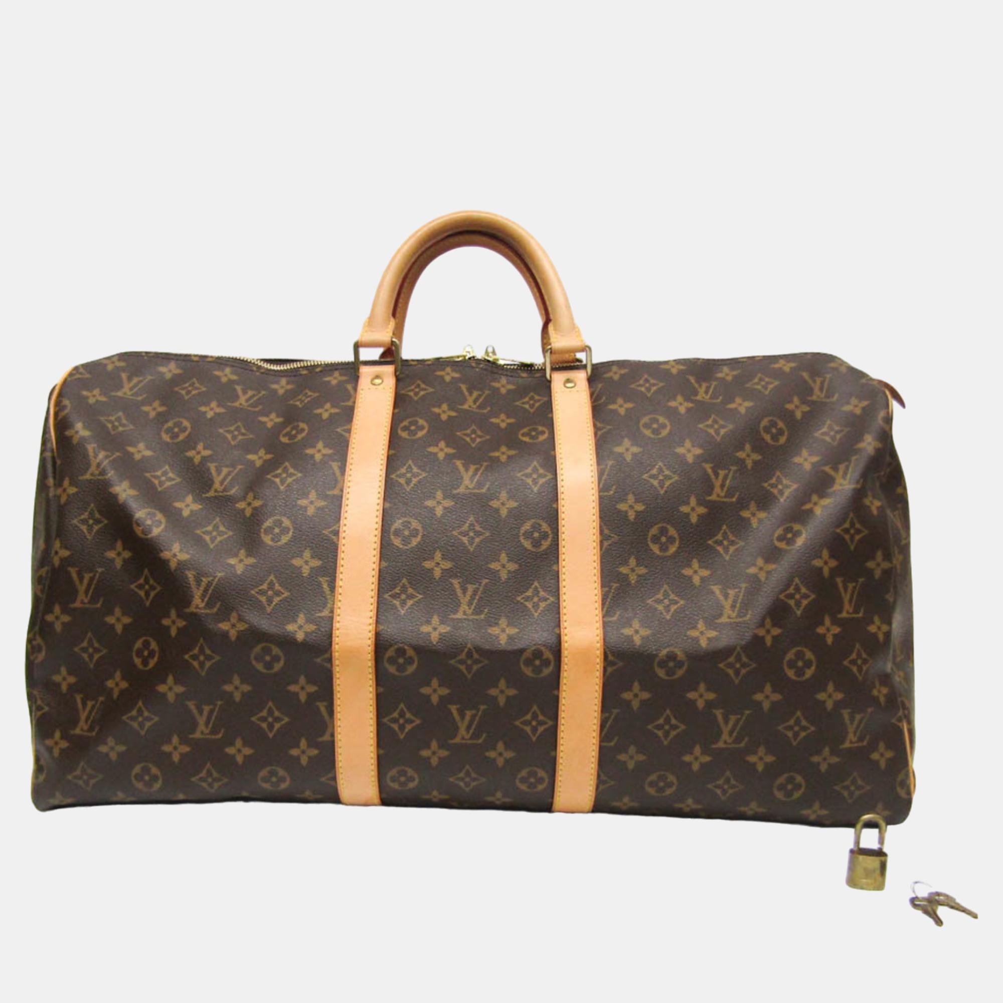 

Louis Vuitton Brown Canvas 50 Keepall Duffel Bags