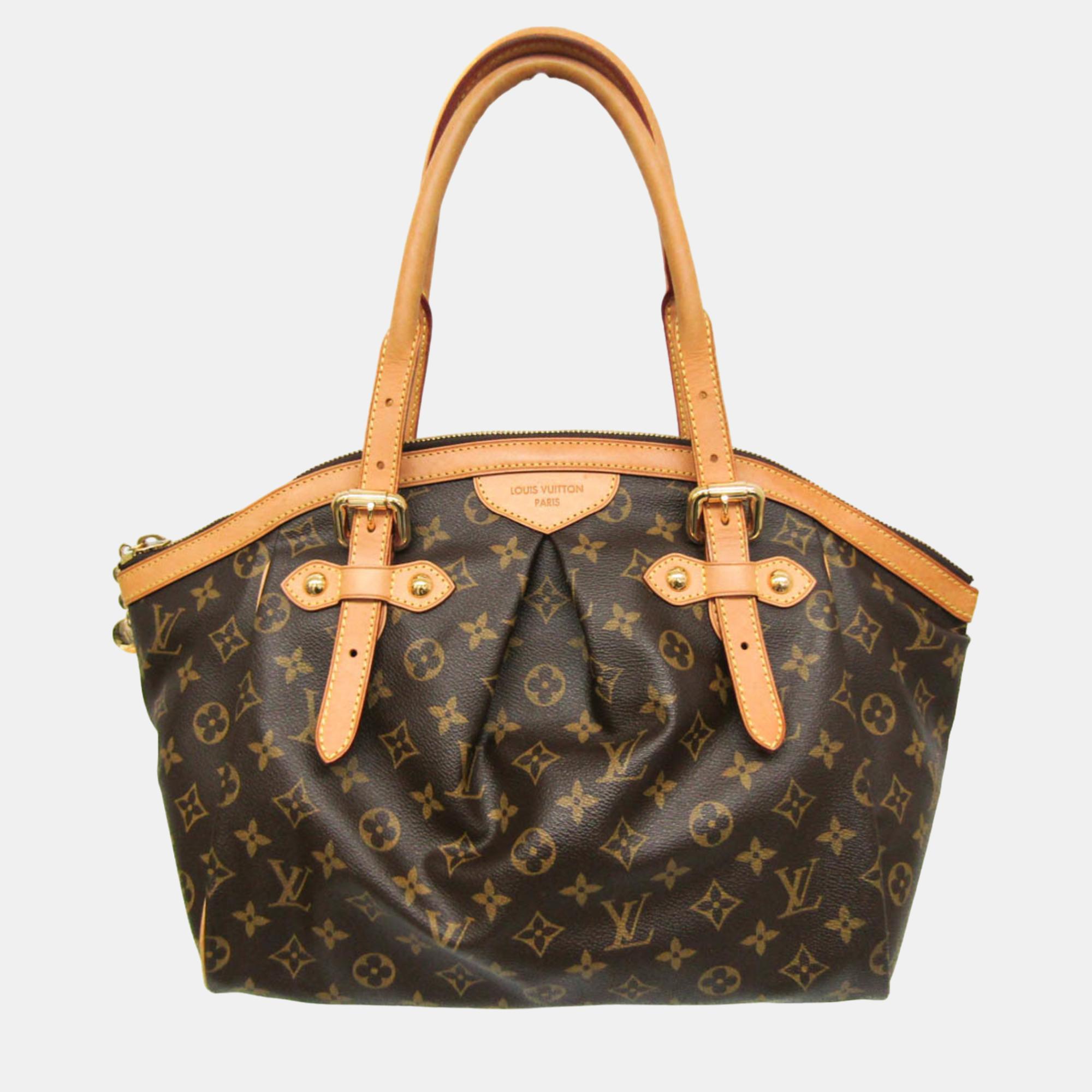 Pre-owned Louis Vuitton Brown Canvas Gm Tivoli Satchel Bag