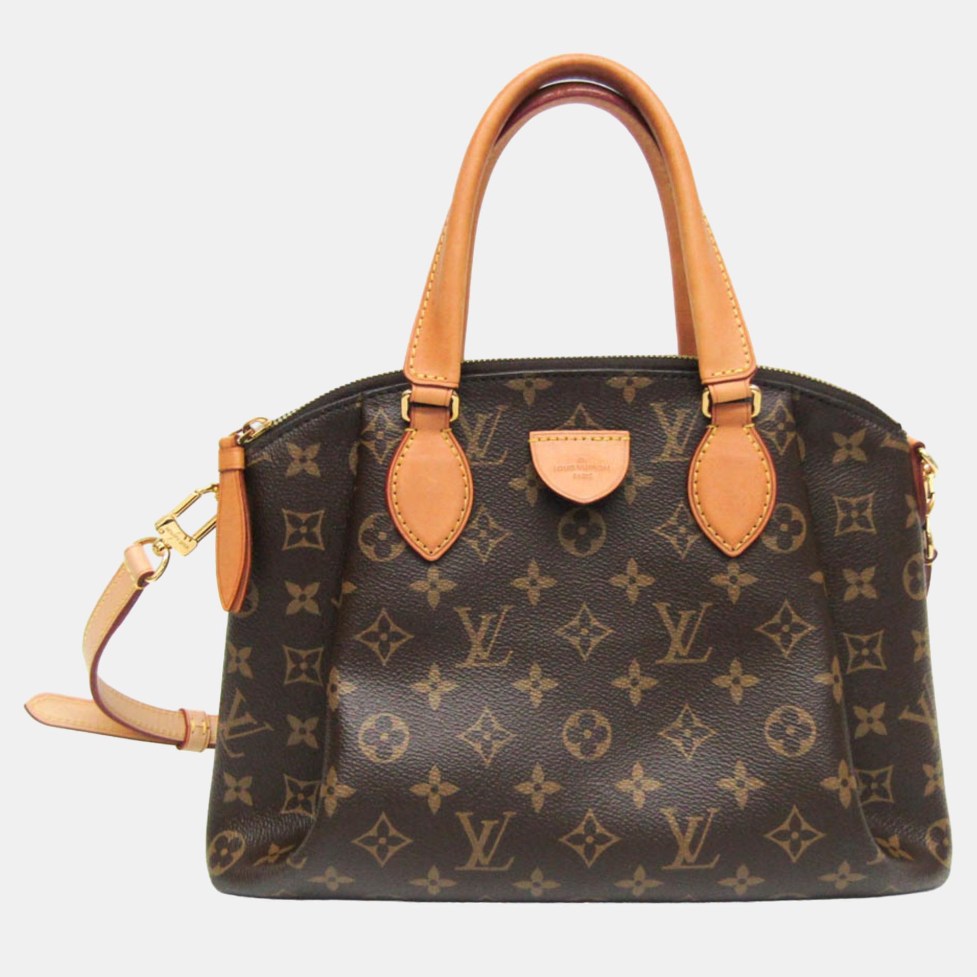 

Louis Vuitton Coated Canvas  Rivoli Totes, Brown