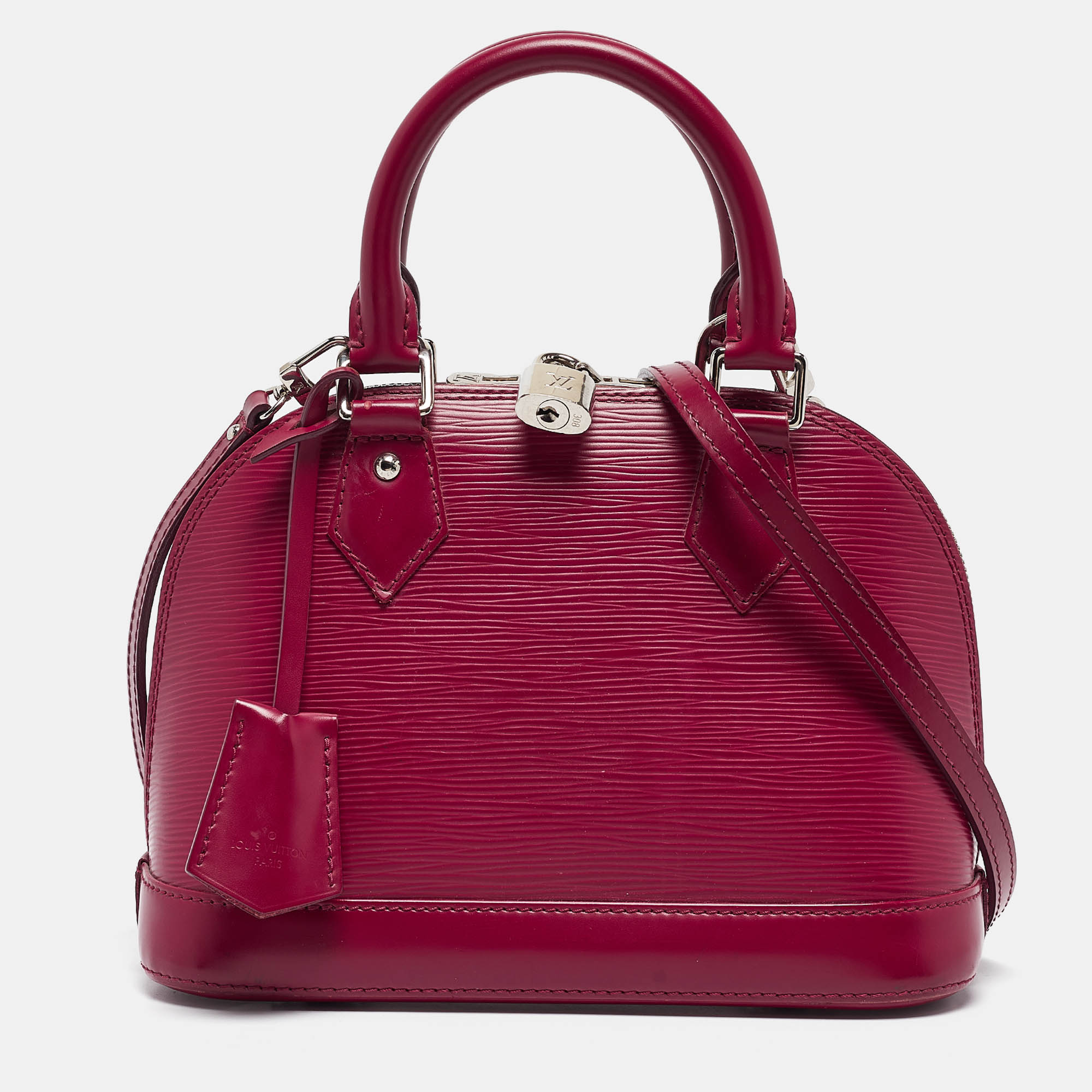 

Louis Vuitton Fuchsia Epi Leather Alma BB Bag, Pink