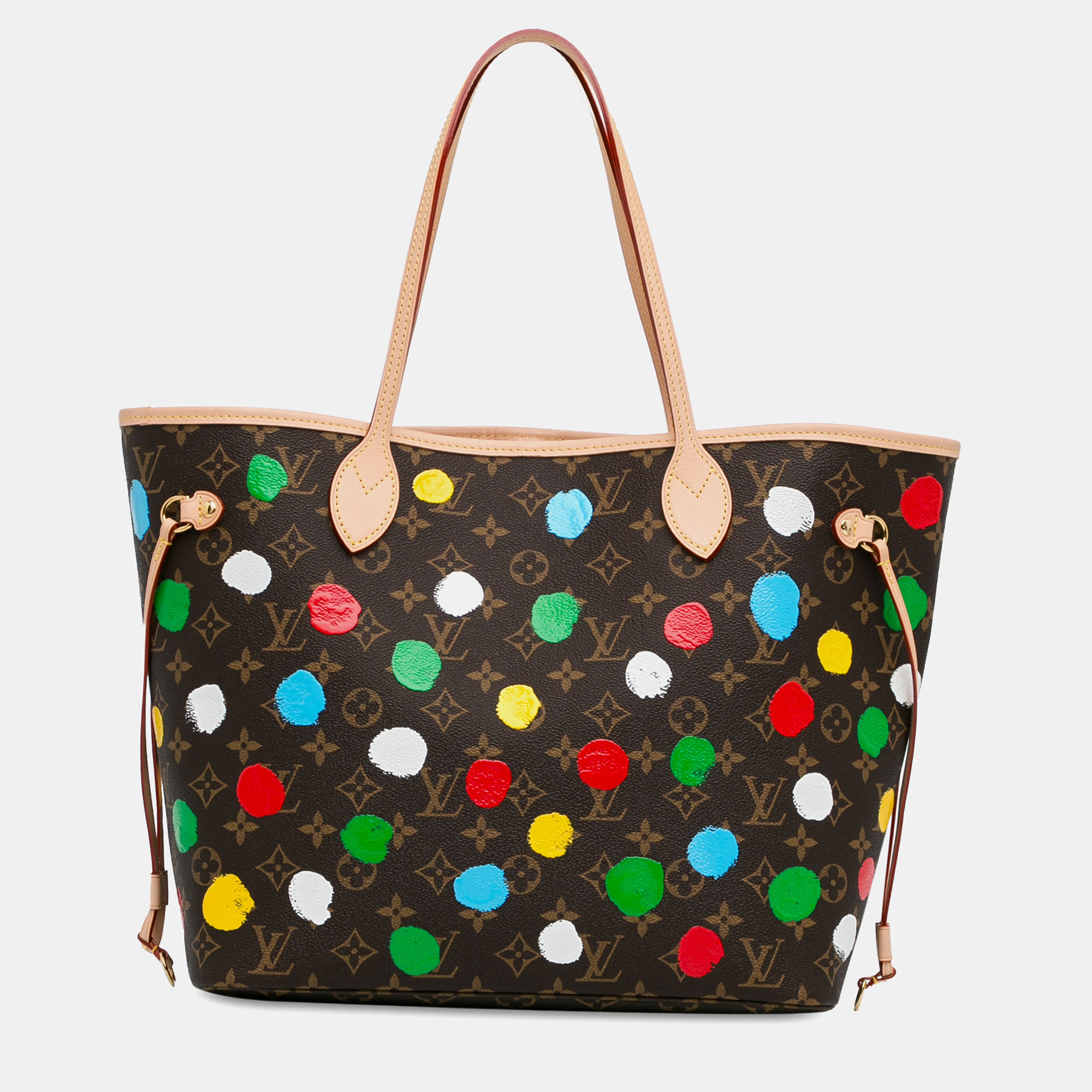 

Louis Vuitton x Yayoi Kusama Monogram Painted Dots Neverfull MM, Brown