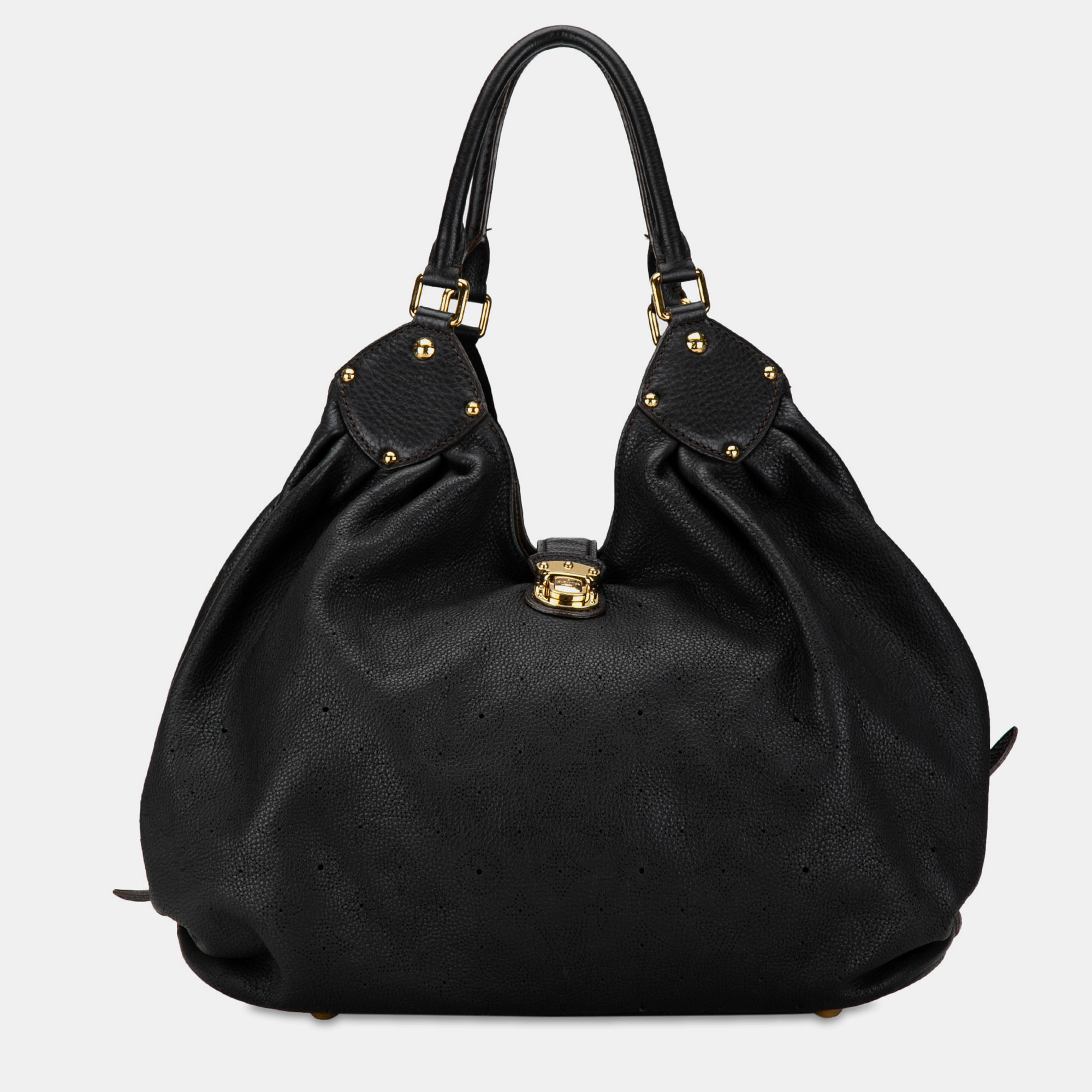 

Louis VuittoncMonogram Mahina  Bag, Black