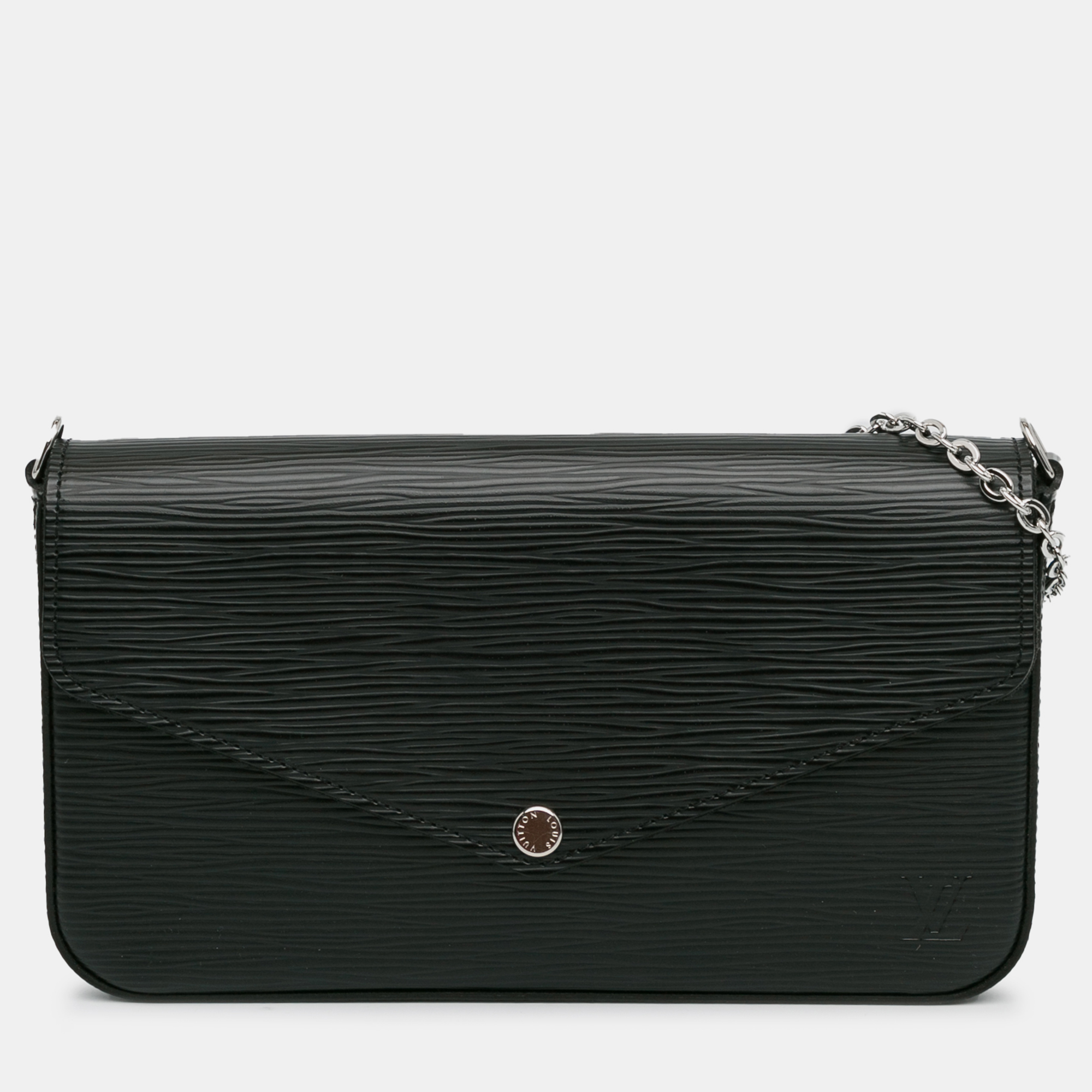 

Louis Vuitton Epi Pochette Felicie, Black