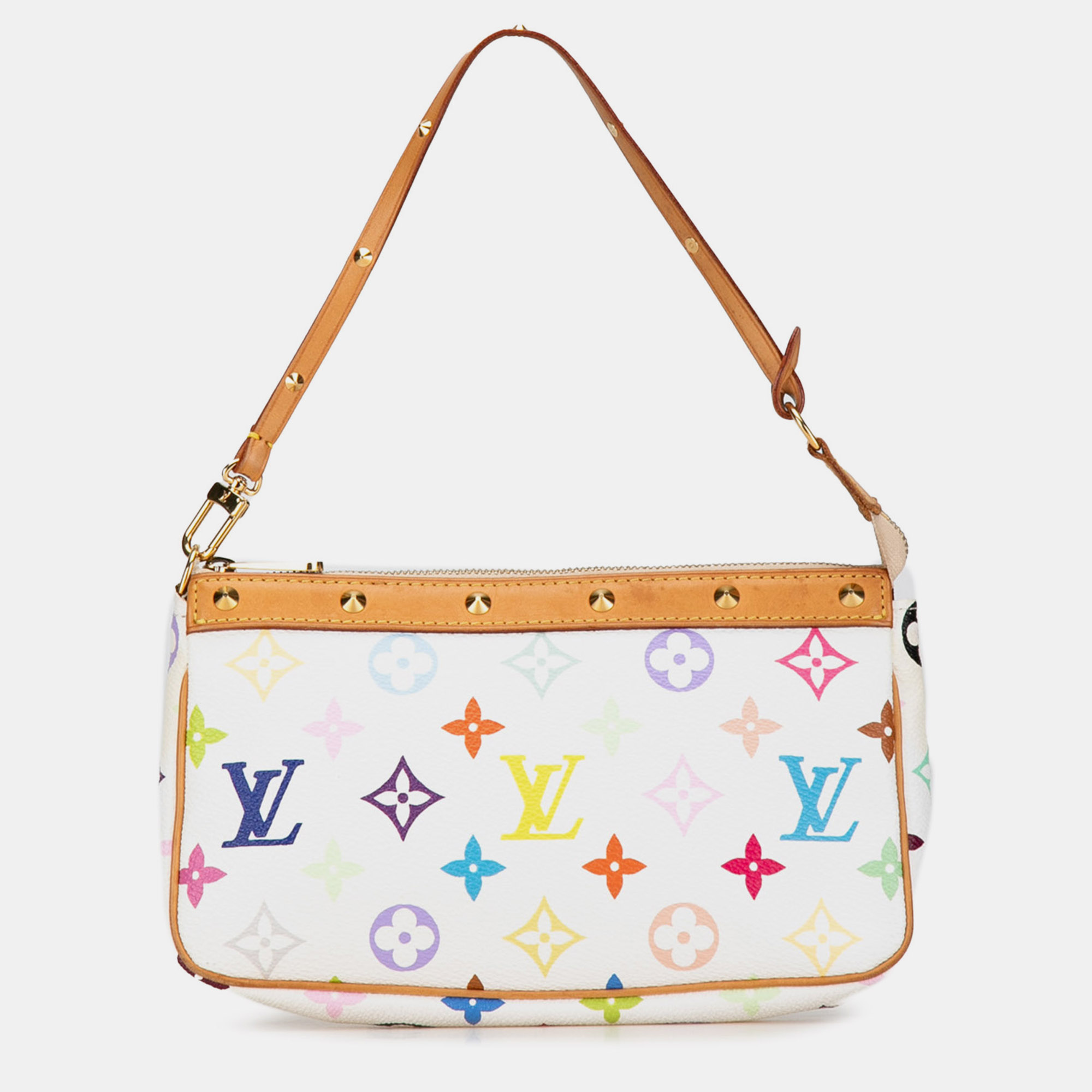 

Louis Vuitton Monogram Multicolore Pochette Accessoires, White