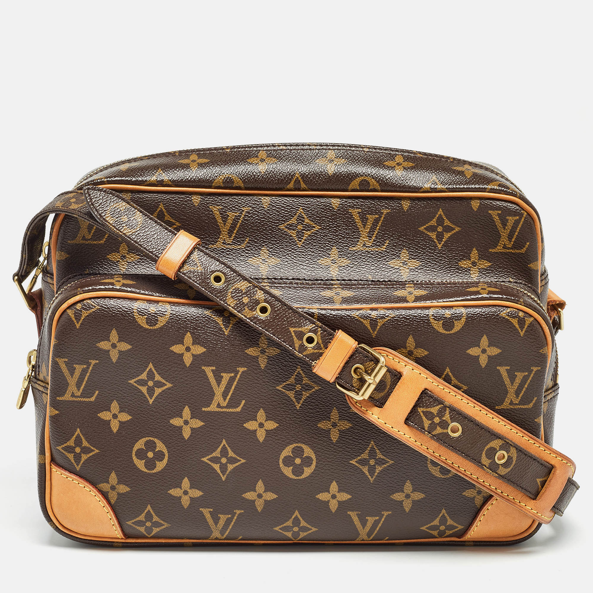 Pre-owned Louis Vuitton Monogram Canvas Nile Bag In Brown