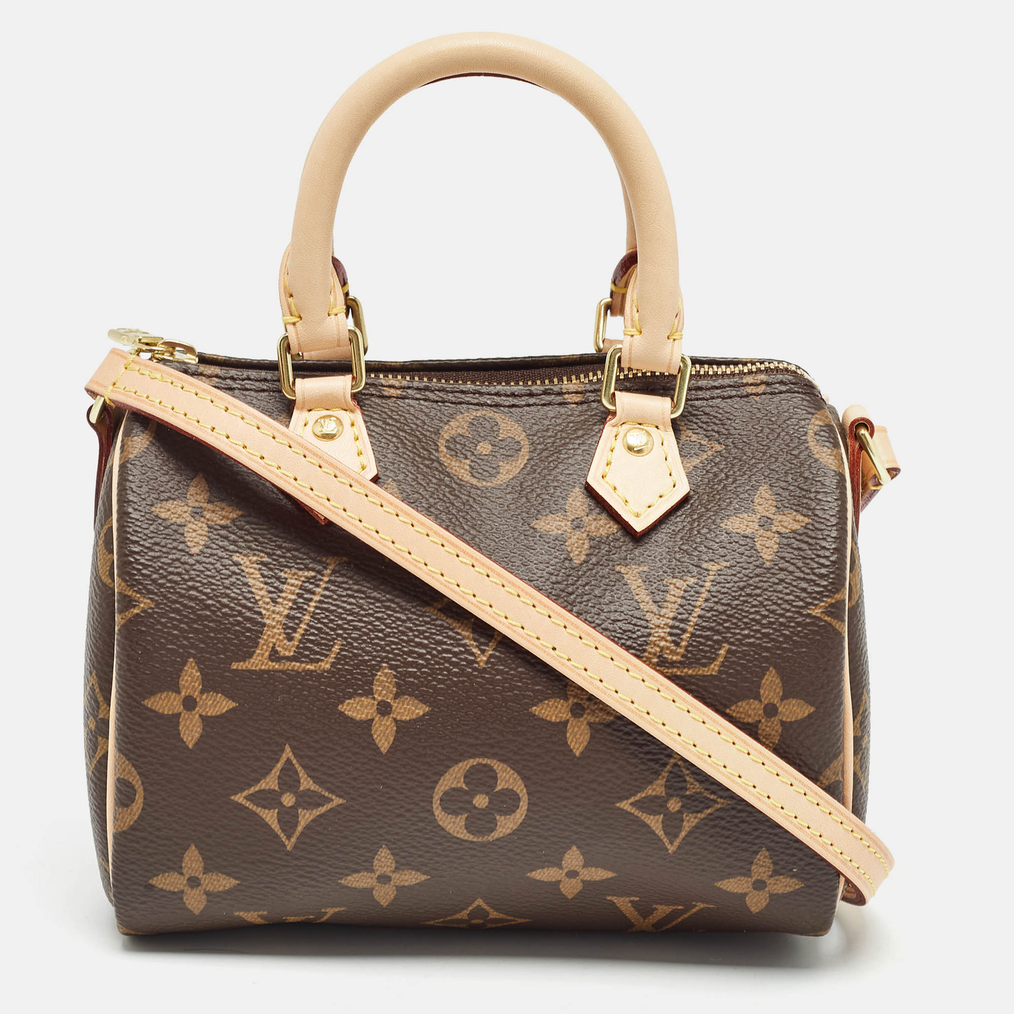 

Louis Vuitton Monogram Canvas Nano Speedy Bag, Brown