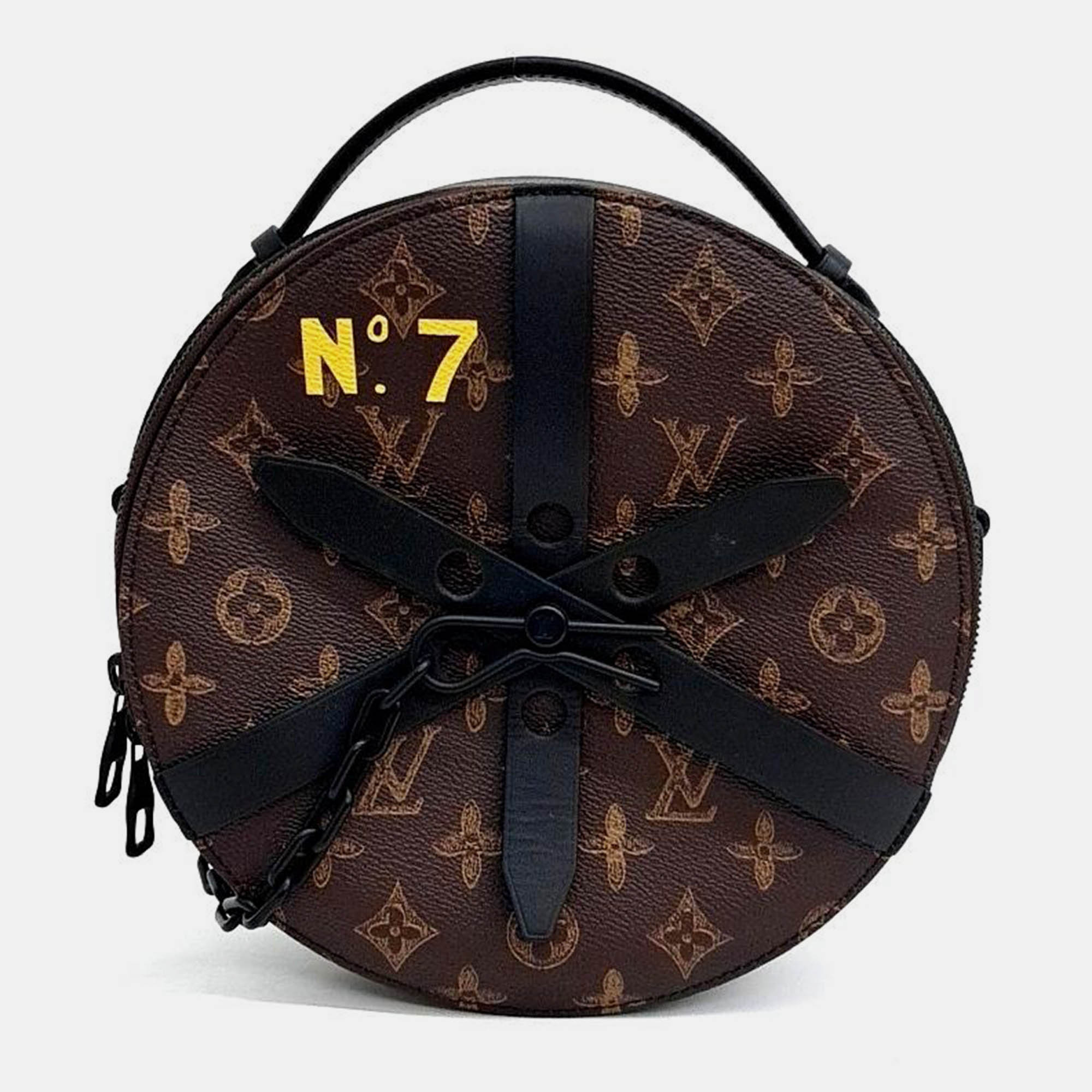 

Louis Vuitton Brown Monogram Canvas Wheel Handbag
