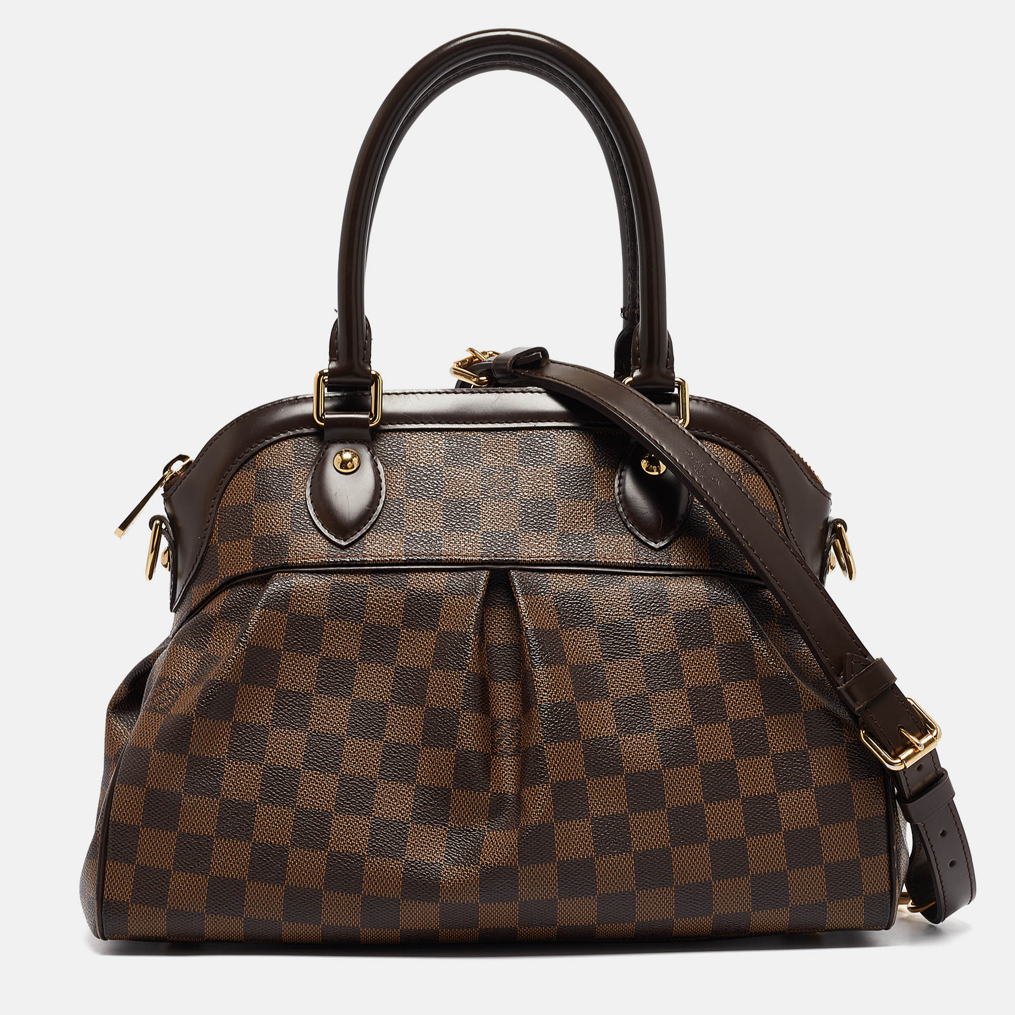 

Louis Vuitton Damier Ebene Canvas Trevi PM Bag, Brown