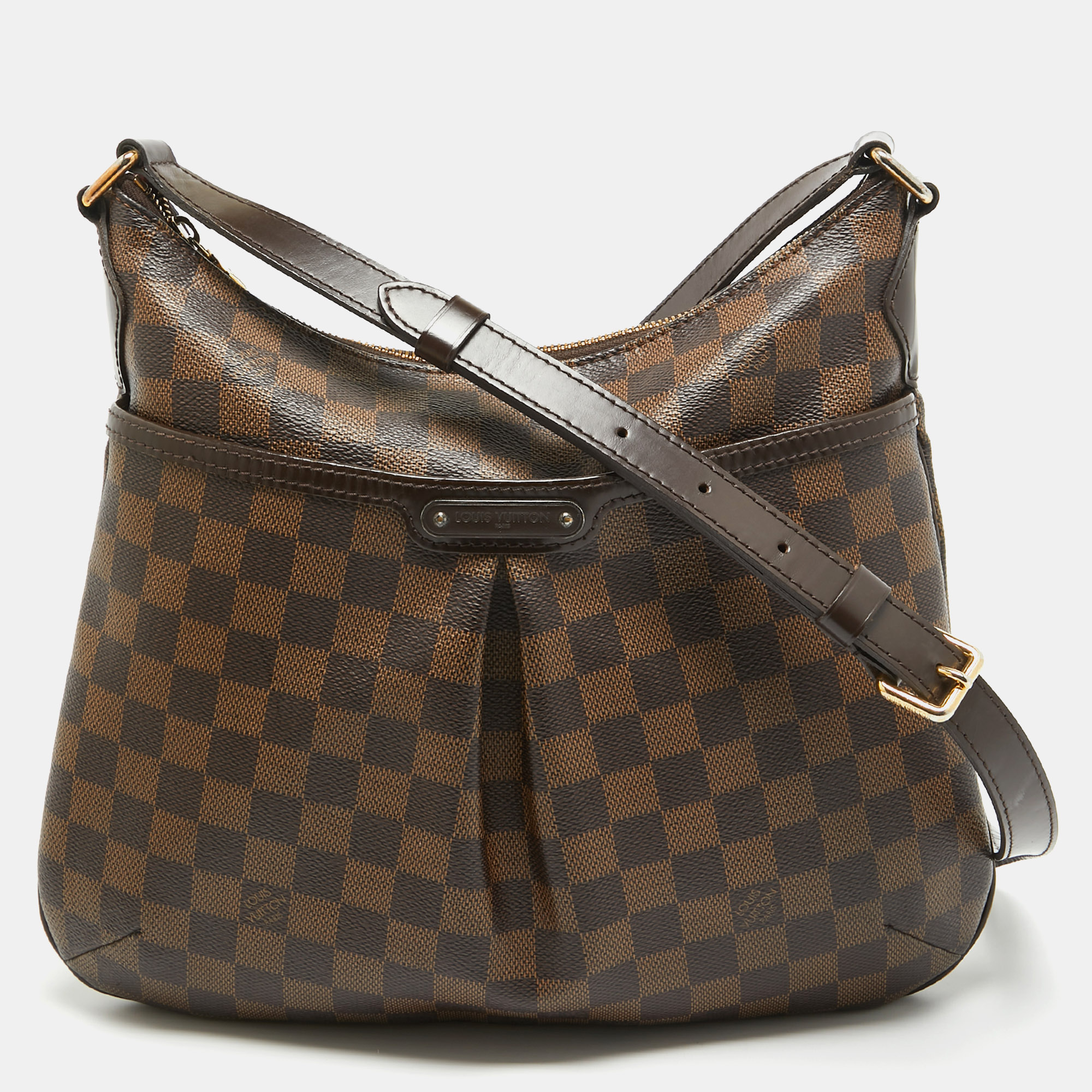 Pre-owned Louis Vuitton Damier Ebene Canvas Bloomsbury Pm Bag In Brown