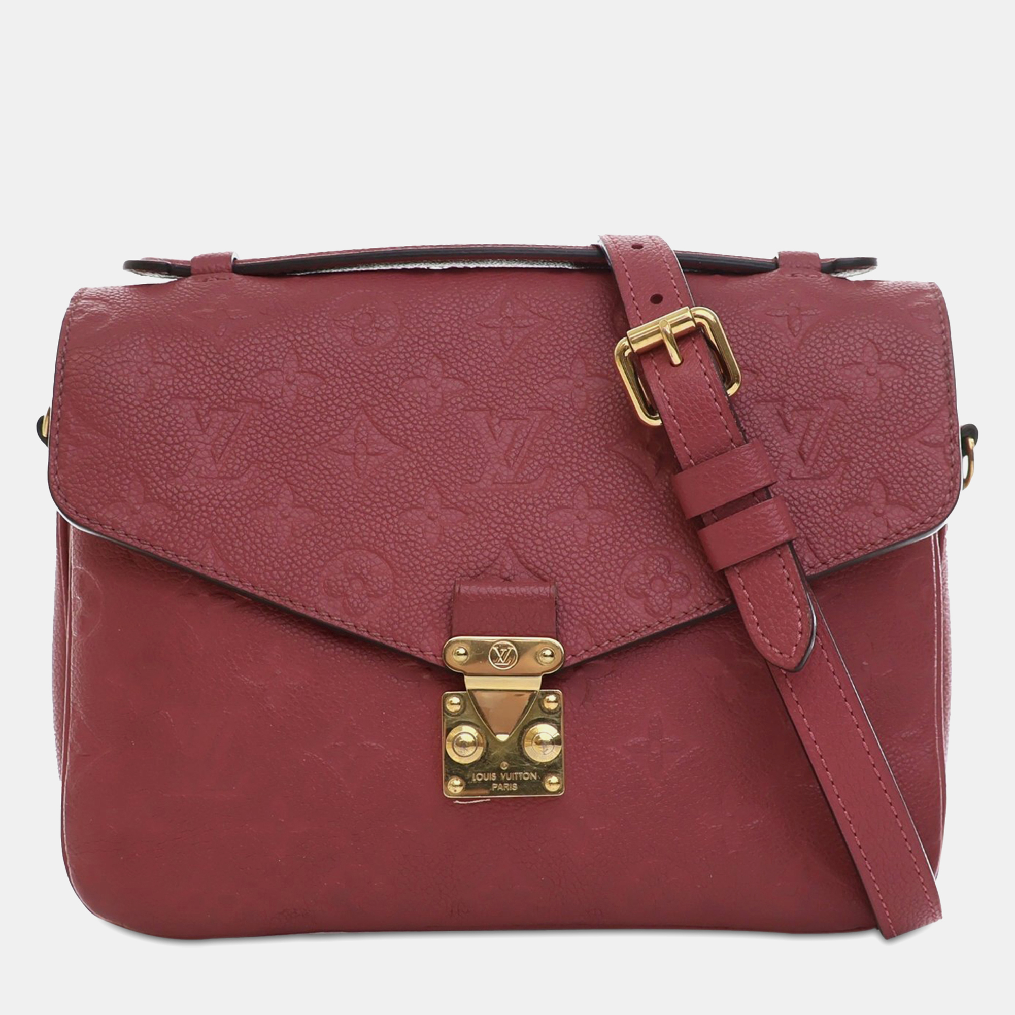 

Louis Vuitton Monogram Empreinte Pochette Metis, Red